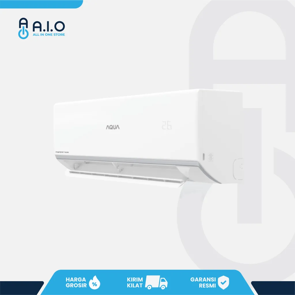 11 Perangkat Smart Home Terbaik yang Wajib Ada Untuk Rumah Lebih Nyaman 4 AQUA - AC SPLIT INVERTER 0.5 PK - AQA KCR5VRA(L)