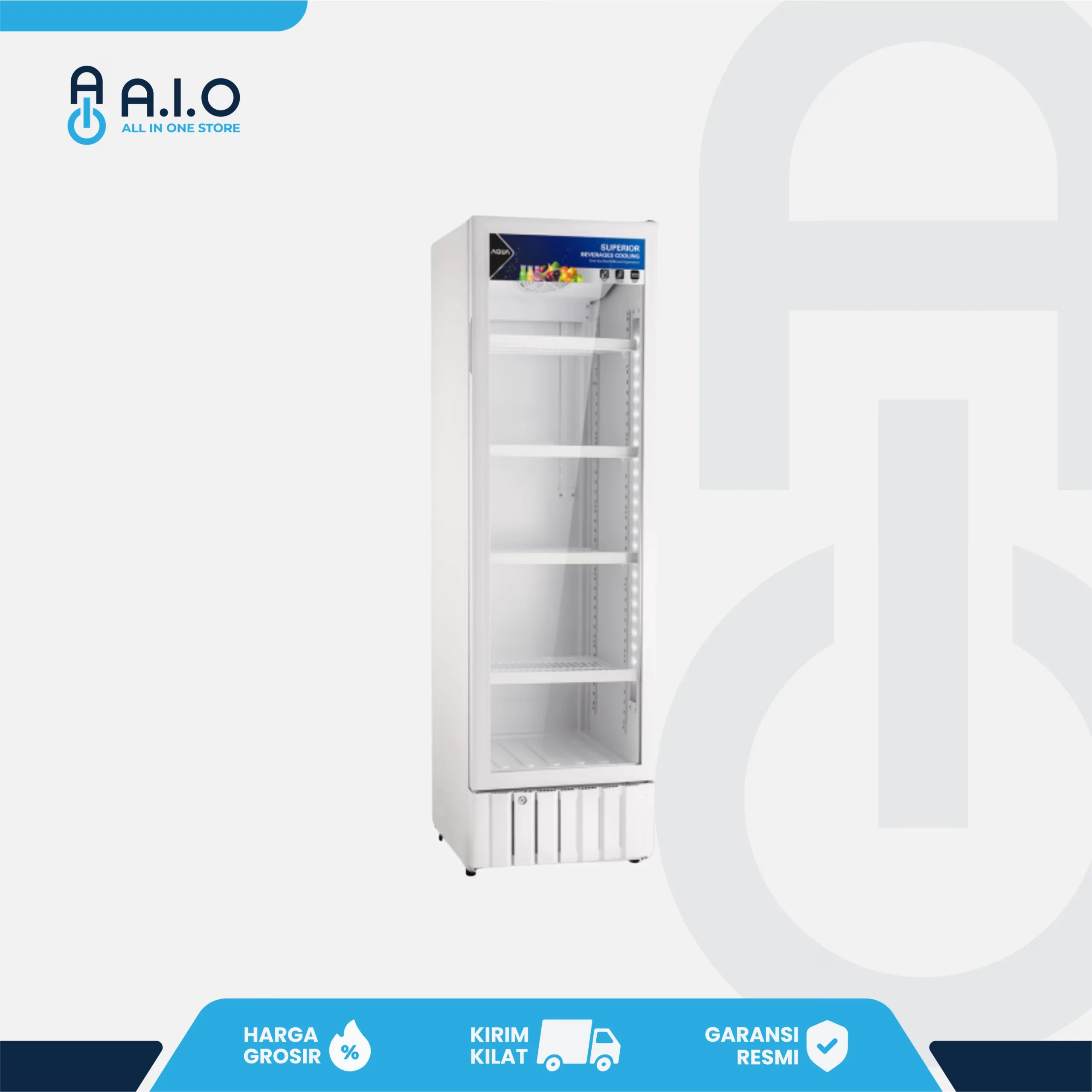 AQUA - SHOWCASE 1 PINTU 280 L - AQB 280 2 AQUA - SHOWCASE 1 PINTU 280 L - AQB 280 - Gambar 2