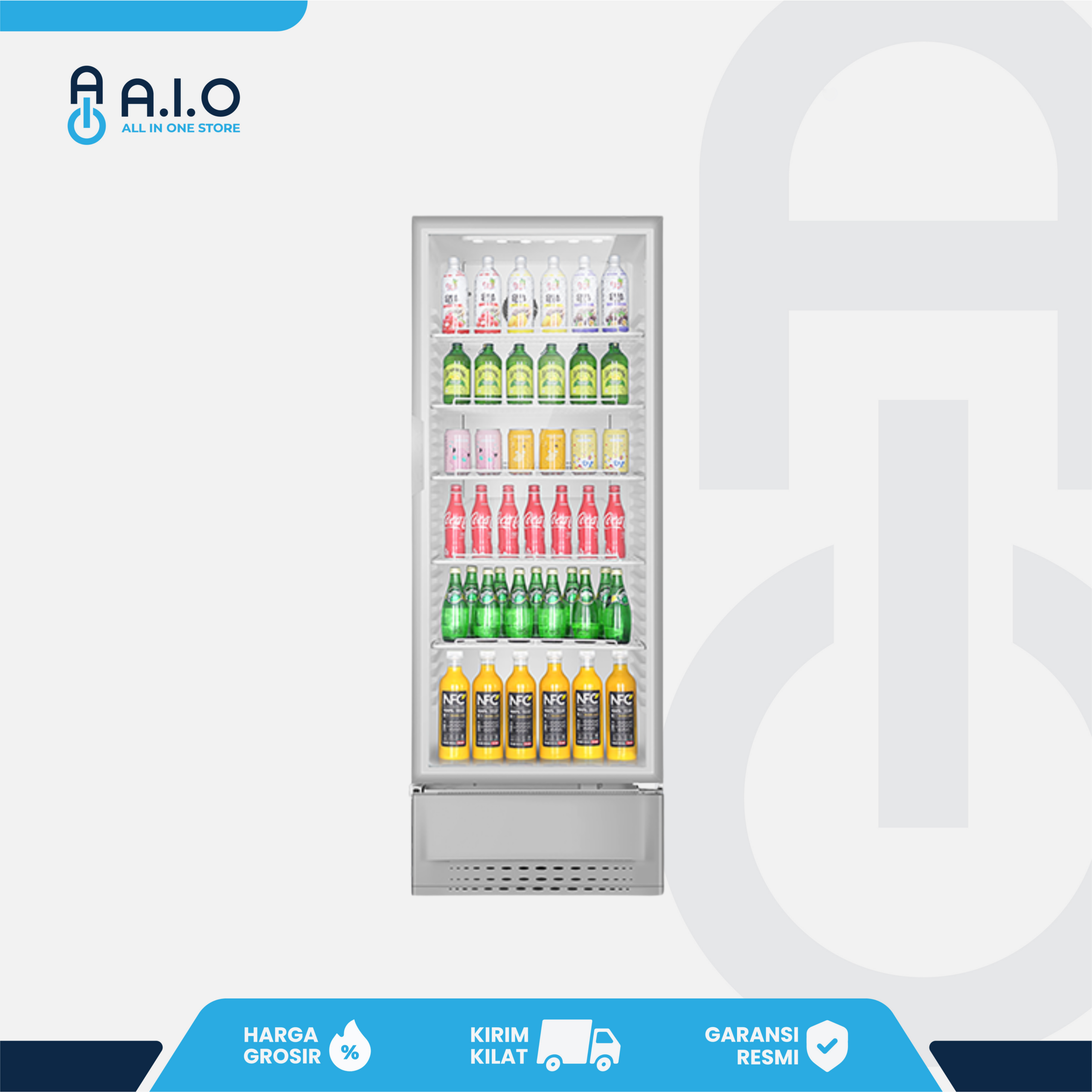 AQUA - SHOWCASE 1 PINTU 320 L - AQB 341AB 2 AQUA - SHOWCASE 1 PINTU 320 L - AQB 341AB - Gambar 2