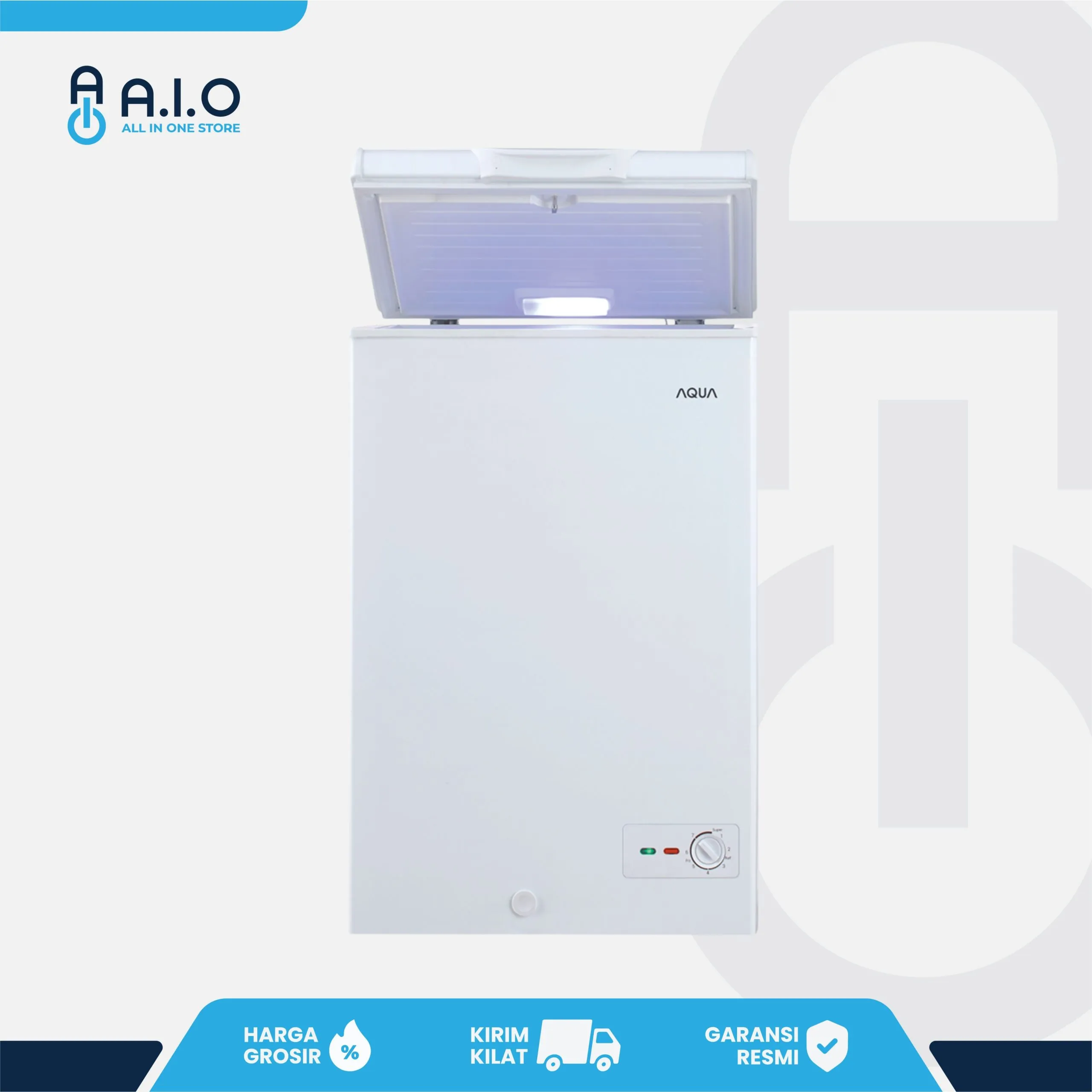 AQUA - CHEST FREEZER 1 PINTU 100 L - AQF 120HC 4 AQUA - CHEST FREEZER 1 PINTU 100 L - AQF 120HC - Gambar 4