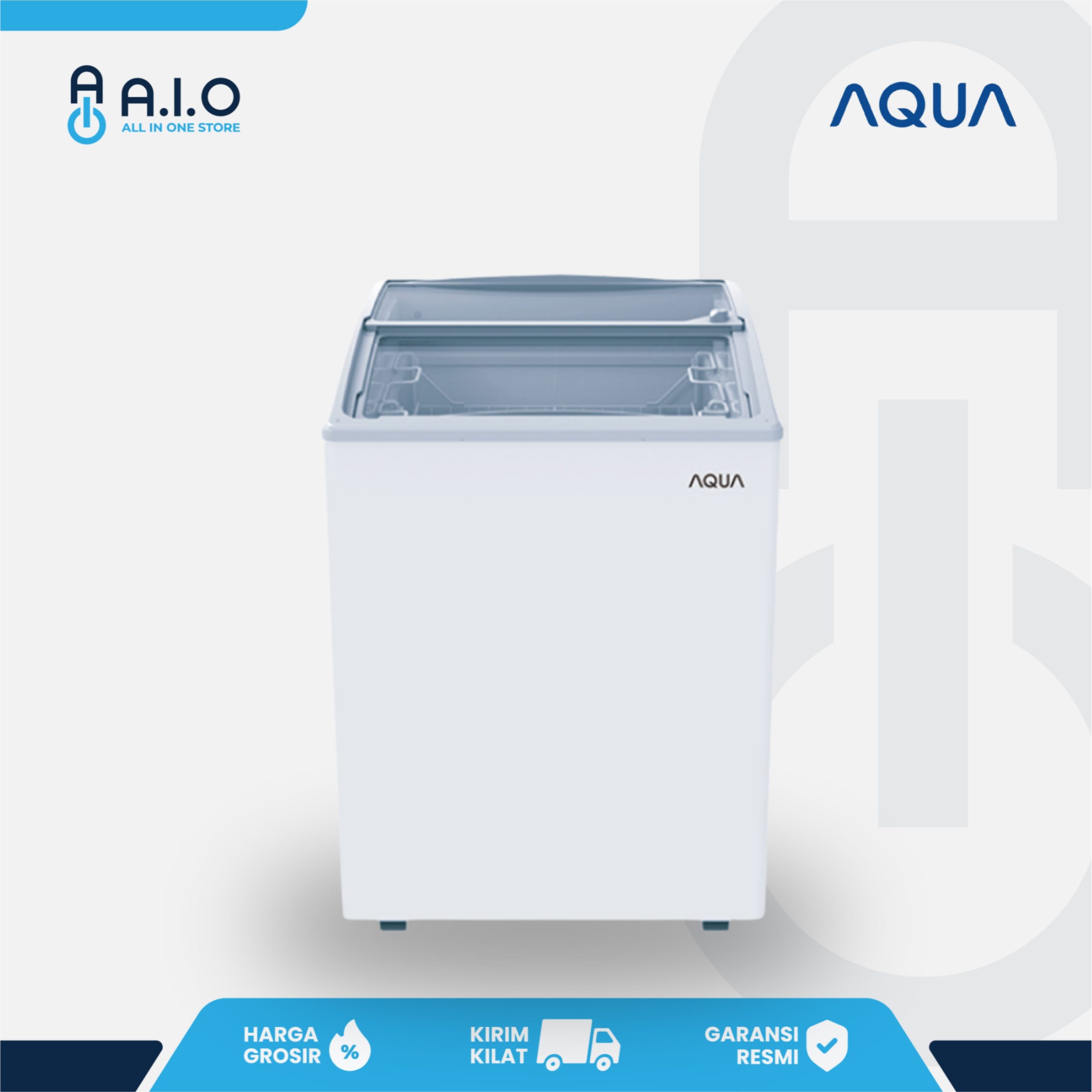 AQUA - CHEST FREEZER 1 PINTU 157 L - AQF 157SD