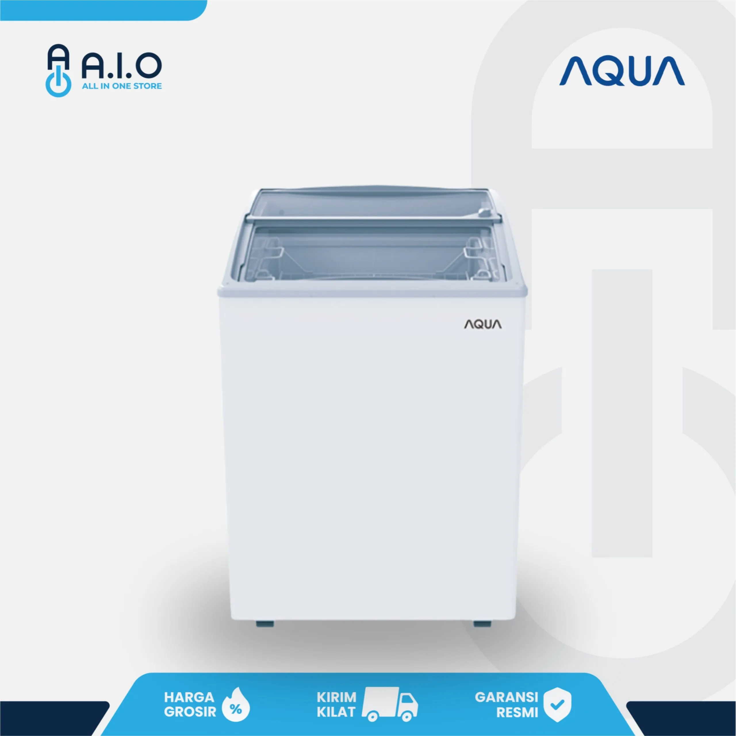 AQUA - CHEST FREEZER 1 PINTU 157 L - AQF 157SD
