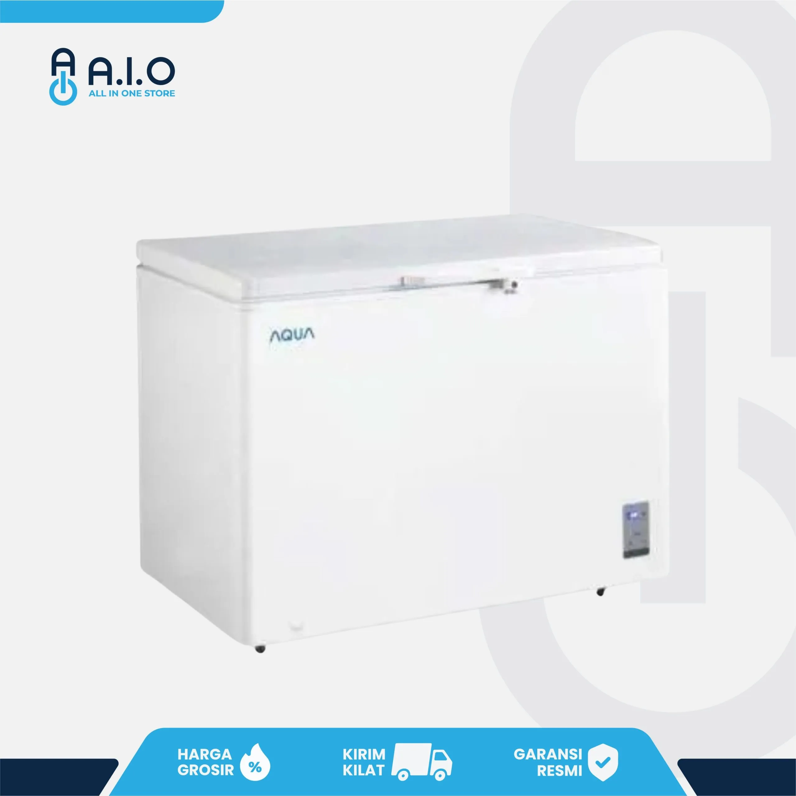 AQUA - CHEST FREEZER 2 PINTU 450 L - AQF 455EC 2 AQUA - CHEST FREEZER 2 PINTU 450 L - AQF 455EC - Gambar 2