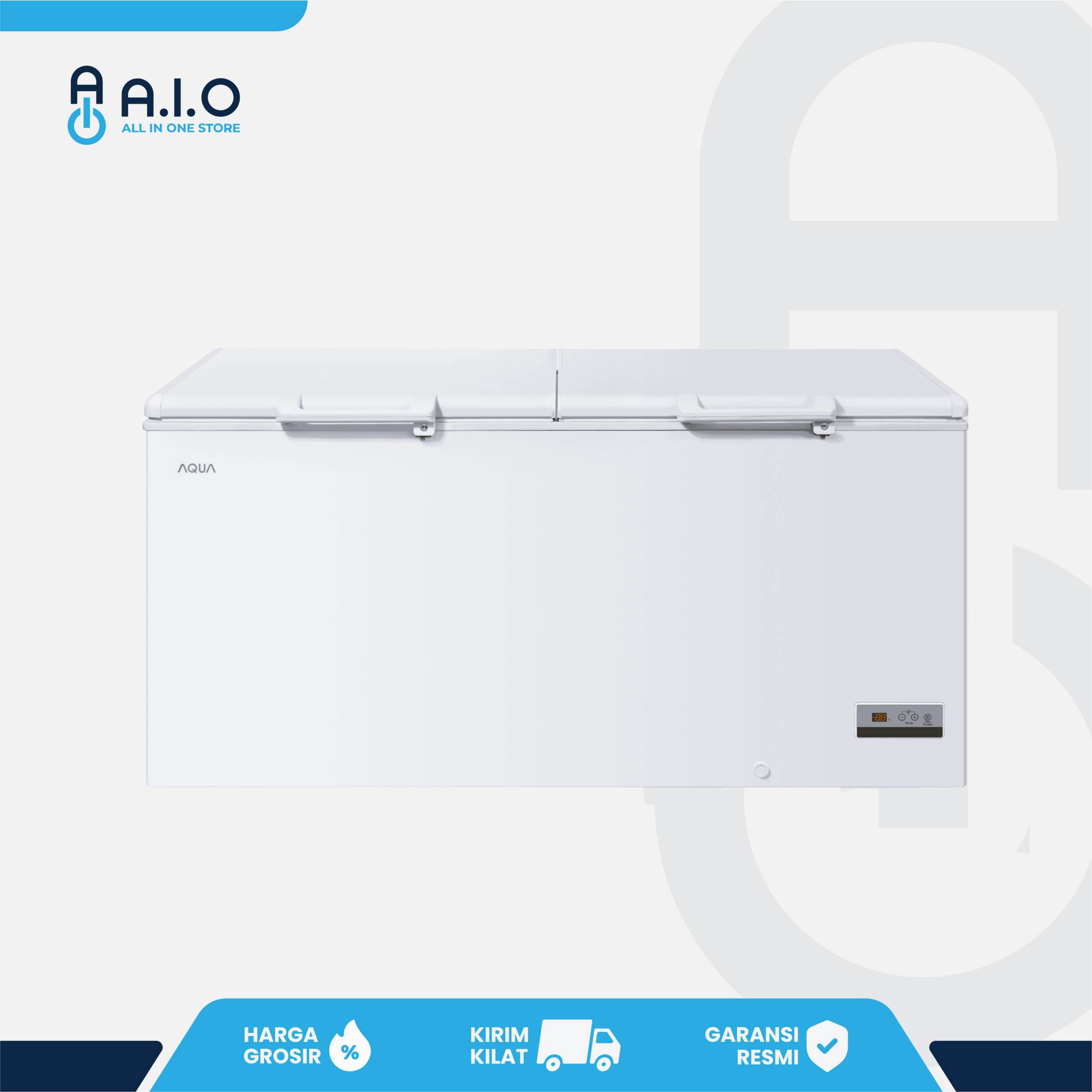 AQUA - CHEST FREEZER 2 PINTU 519 L - AQF 550EC 1 AQUA - CHEST FREEZER 2 PINTU 519 L - AQF 550EC