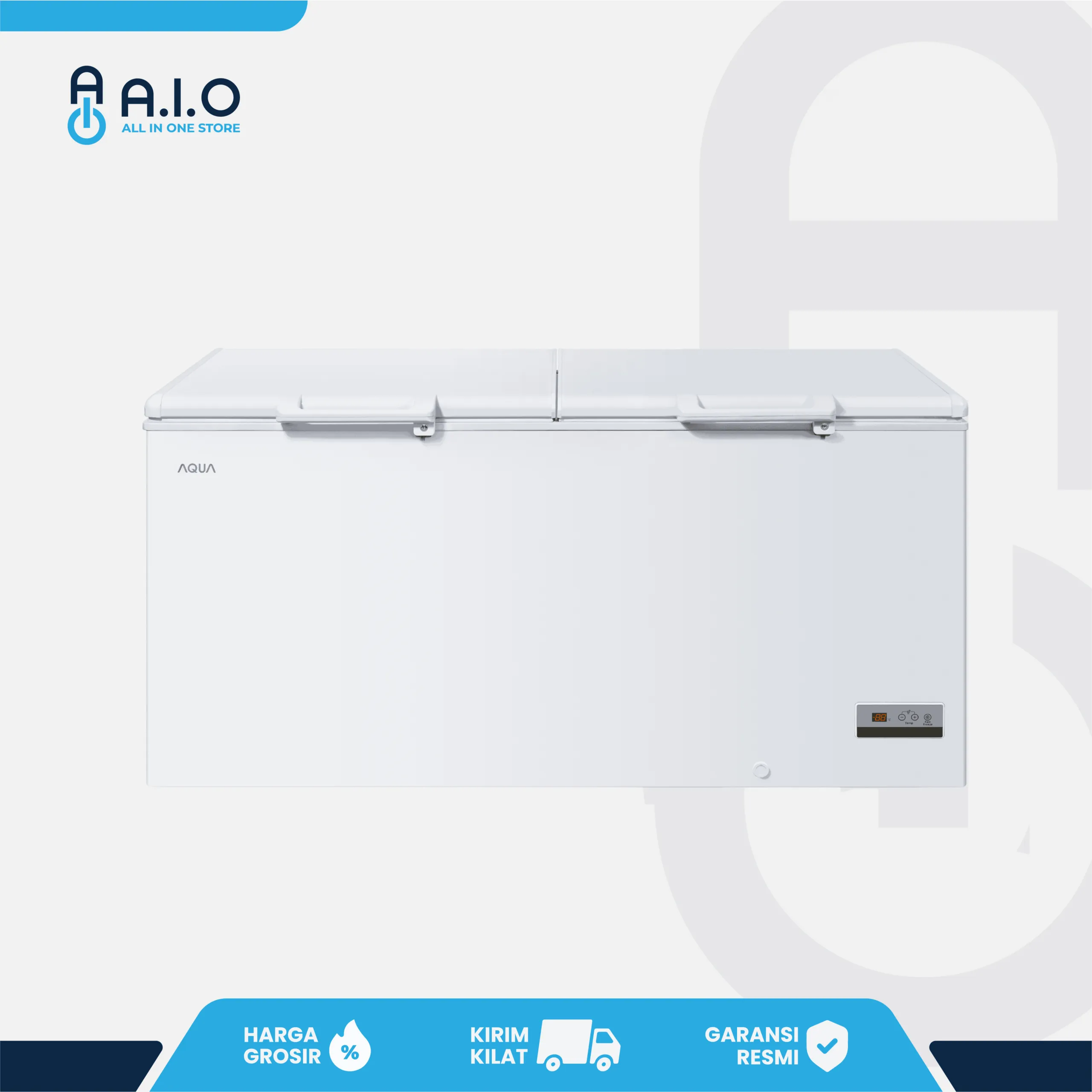 AQUA - CHEST FREEZER 2 PINTU 519 L - AQF 550EC 1 AQUA - CHEST FREEZER 2 PINTU 519 L - AQF 550EC