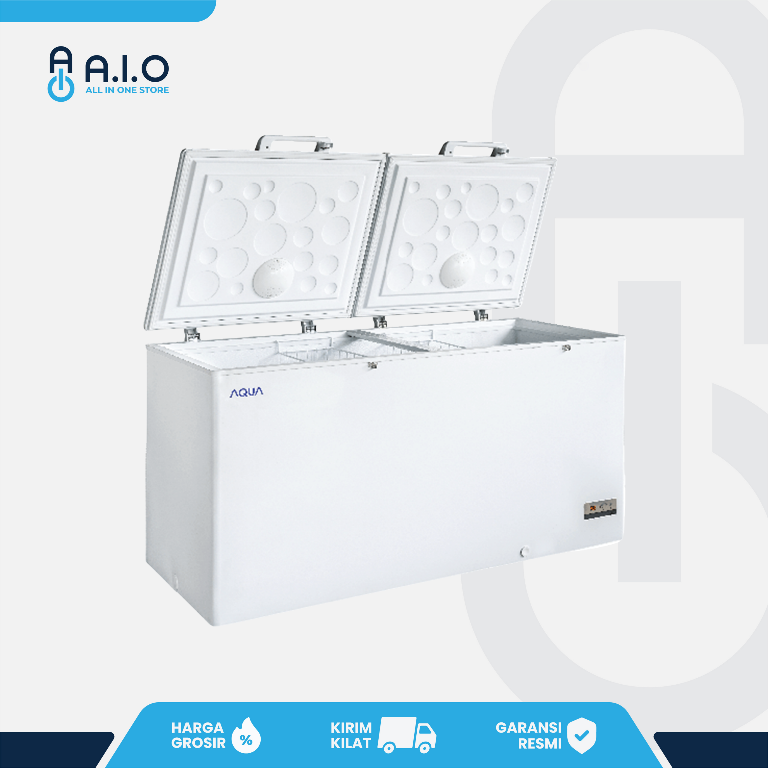 AQUA - CHEST FREEZER 2 PINTU 519 L - AQF 550EC 3 AQUA - CHEST FREEZER 2 PINTU 519 L - AQF 550EC - Gambar 3