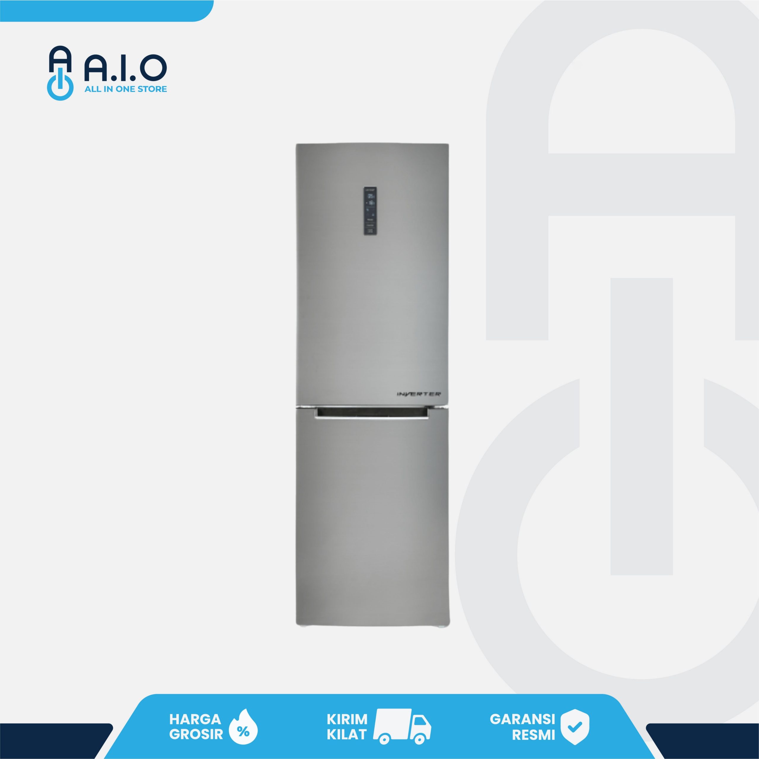 AQUA - KULKAS 2 PINTU 338 L - AQR 363RBM 1 AQUA - KULKAS 2 PINTU 338 L - AQR 363RBM