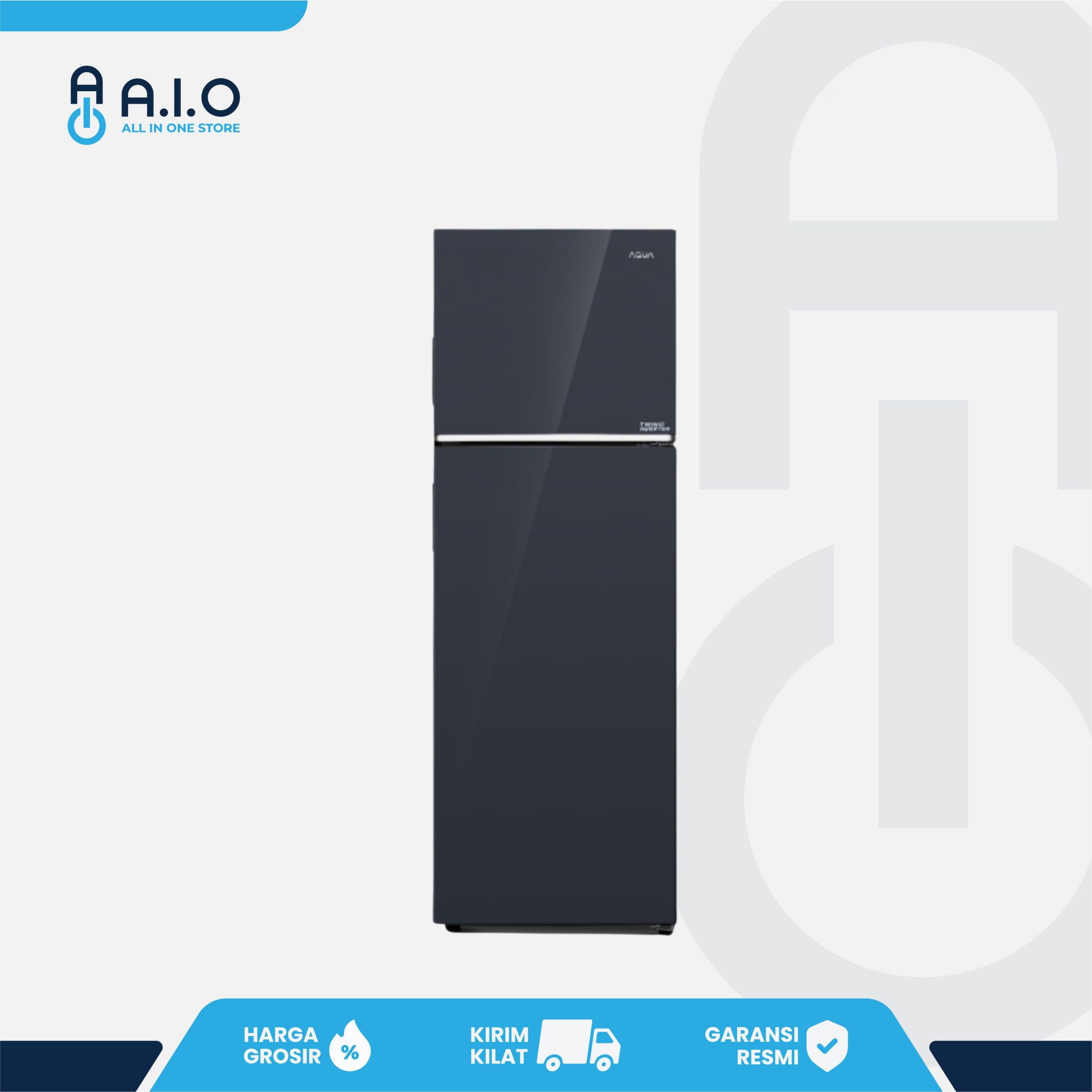 AQUA - KULKAS 2 PINTU - AQR 415IM(BK) 1 AQUA - KULKAS 2 PINTU - AQR 415IM(BK)