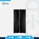 AQR 605IGGB Front AQUA - KULKAS SIDE BY SIDE 541 L - AQR 605IG(GB)