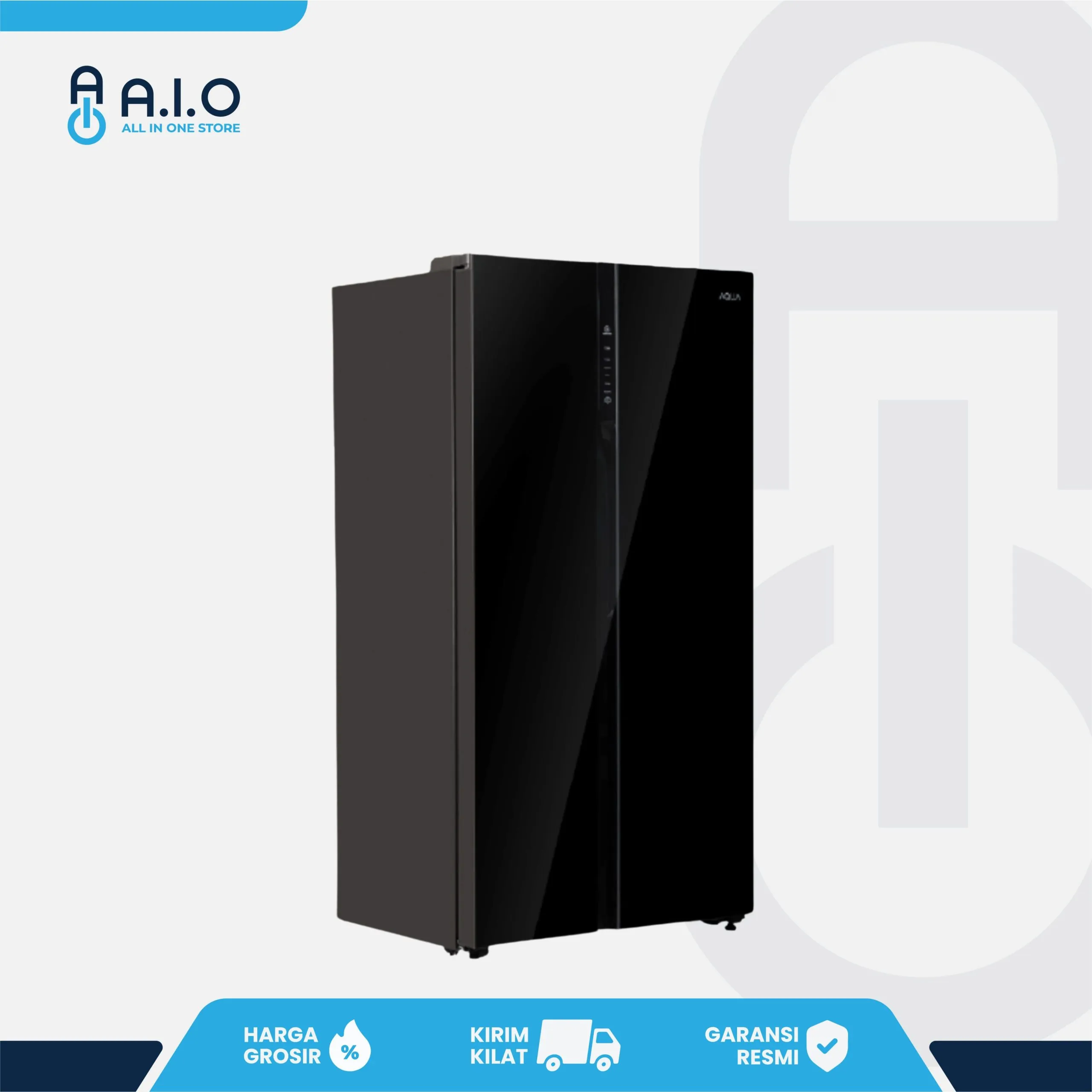 AQUA - KULKAS SIDE BY SIDE 541 L - AQR 605IG(GB) 3 AQUA - KULKAS SIDE BY SIDE 541 L - AQR 605IG(GB) - Gambar 3