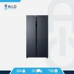 AQR CSE605RBCCB Front AQUA - KULKAS SIDE BY SIDE 542 L - AQR CSE605RBC(CB)