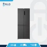 AQR CTD506RGCBK Front AQUA - KULKAS MULTIDOOR 4 PINTU 406 L - AQR CTD506RGC(BK)
