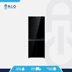 AQUA - KULKAS MULTIDOOR 4 PINTU 406 L - AQR CTD506RGG(BK)