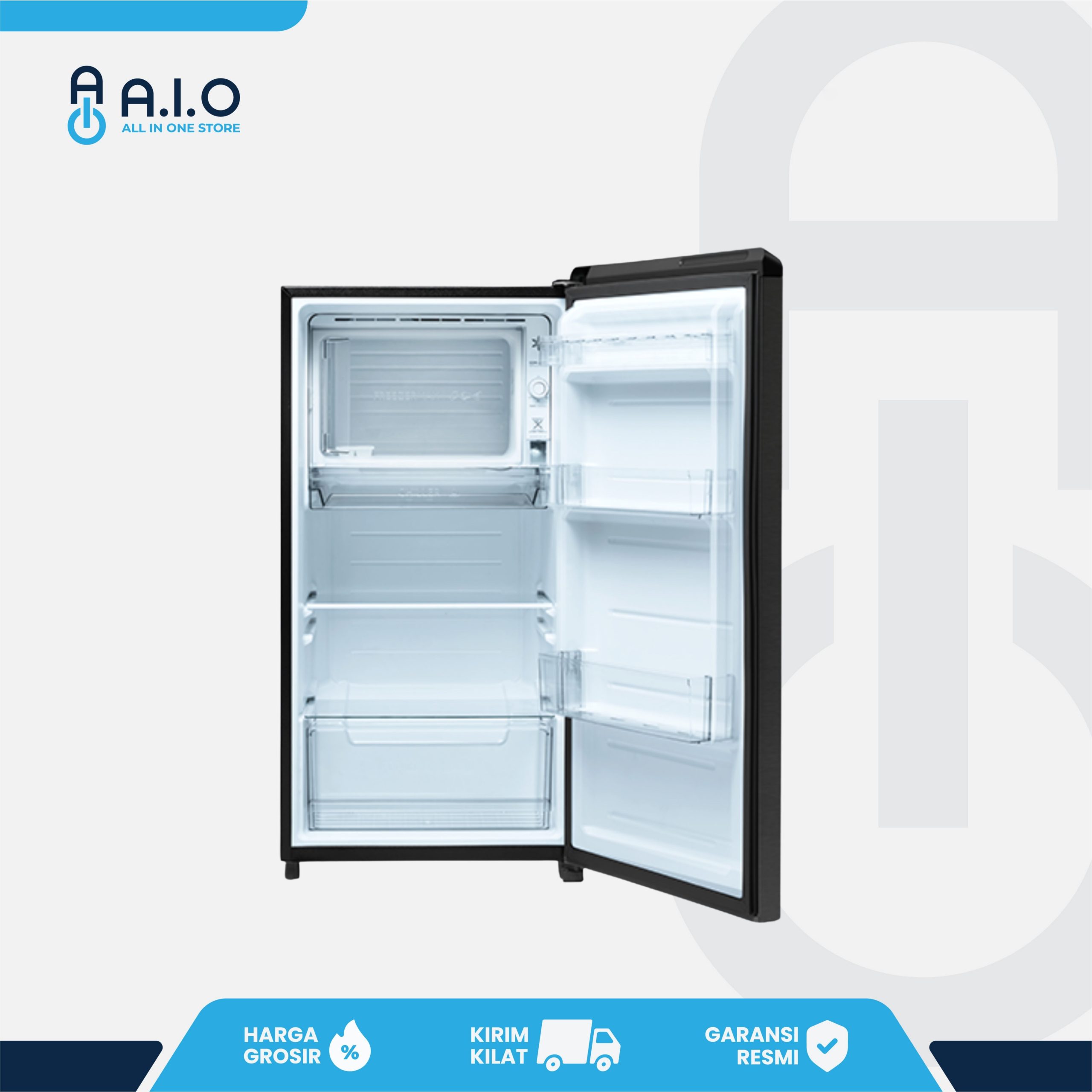 AQUA - KULKAS 1 PINTU 145 L - AQR D185(MDS) 4 AQUA - KULKAS 1 PINTU 145 L - AQR D185(MDS) - Gambar 4