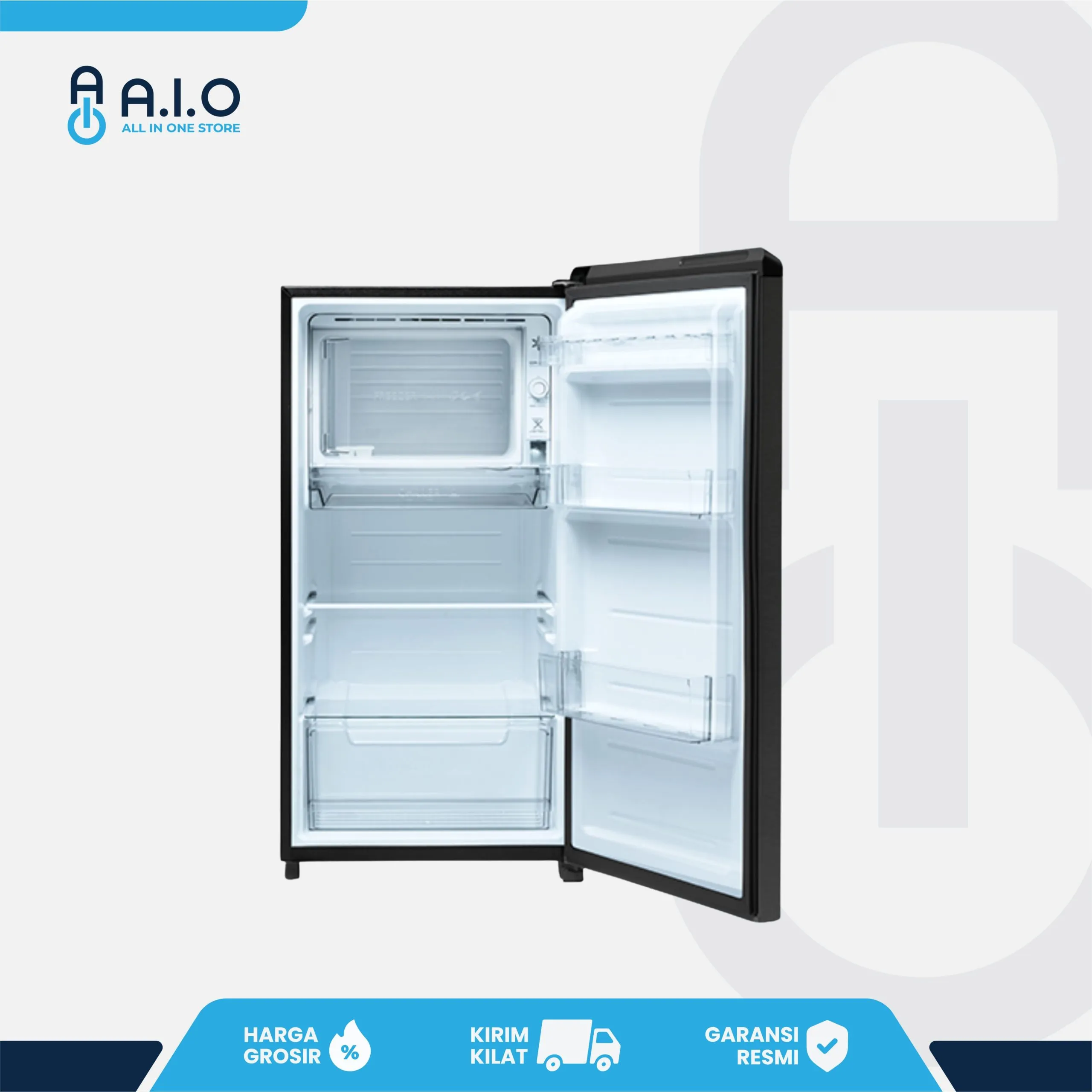 AQUA - KULKAS 1 PINTU 145 L - AQR D185(MDS) 4 AQUA - KULKAS 1 PINTU 145 L - AQR D185(MDS) - Gambar 4