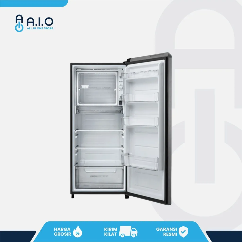 AQUA - KULKAS 1 PINTU 180 L - AQR D225(MLS)