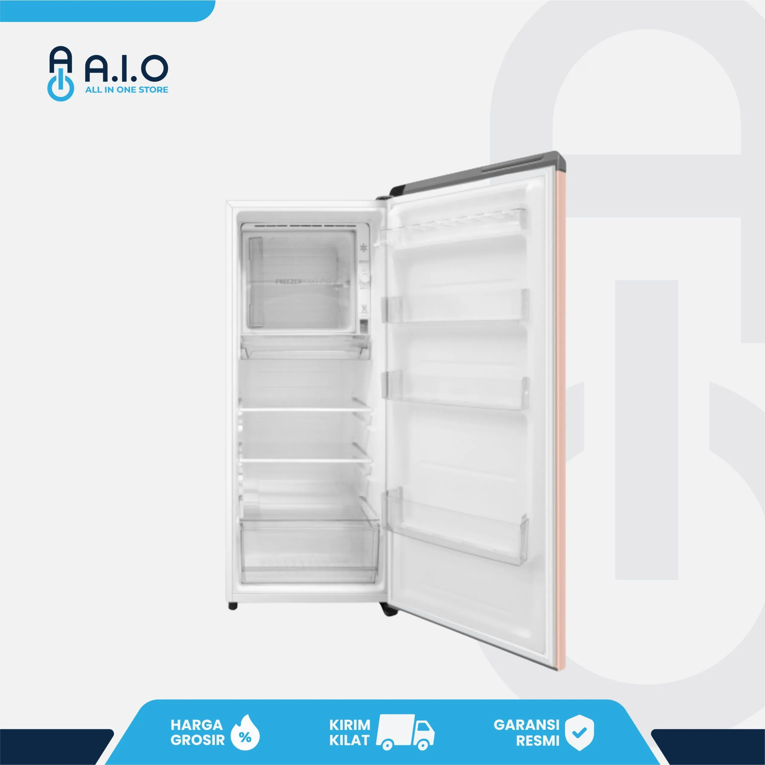 AQUA - KULKAS 1 PINTU 180 L - AQR D225(MPE) 3 AQUA - KULKAS 1 PINTU 180 L - AQR D225(MPE) - Gambar 3