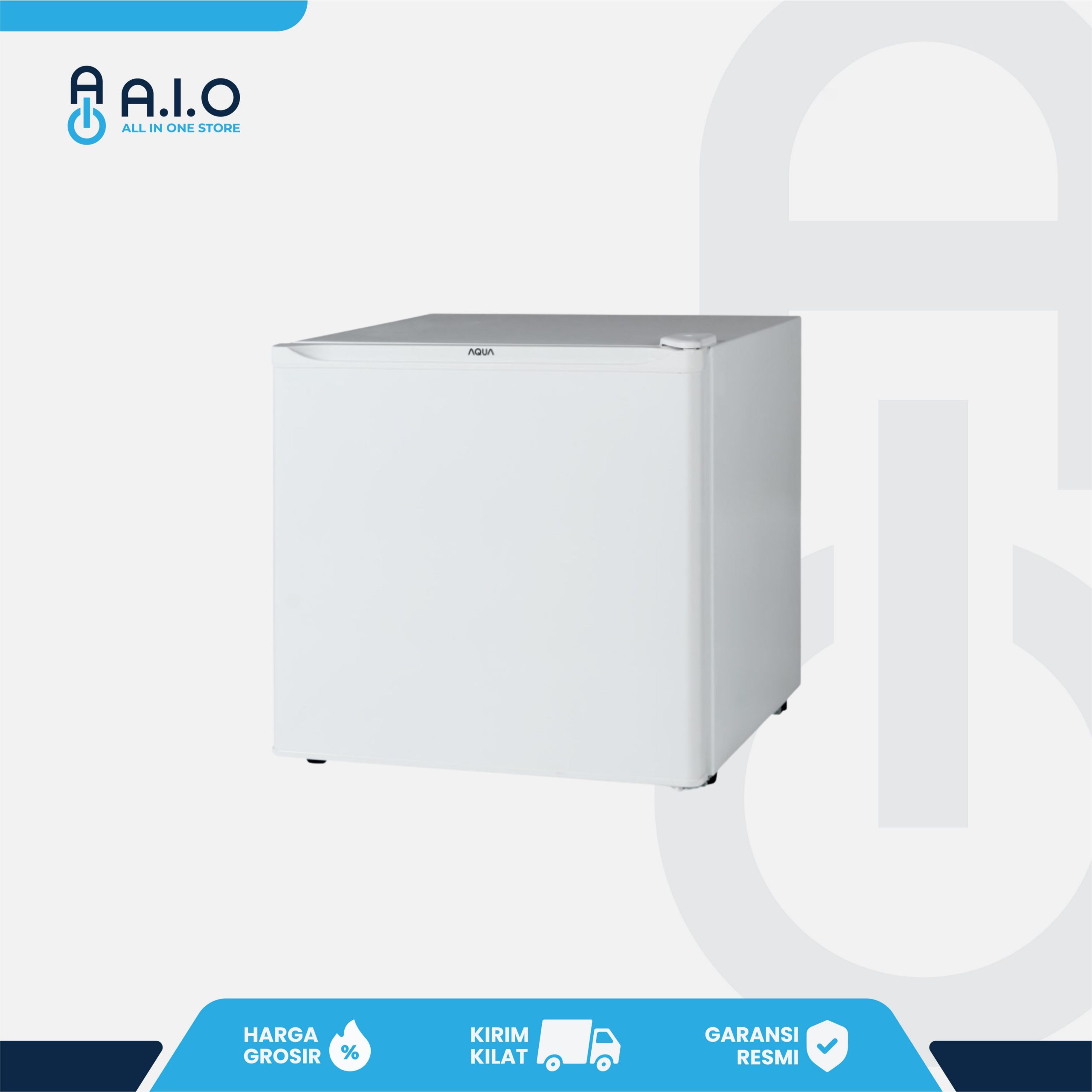AQUA - KULKAS PORTABLE 1 PINTU 47 L - AQR D50F(S)