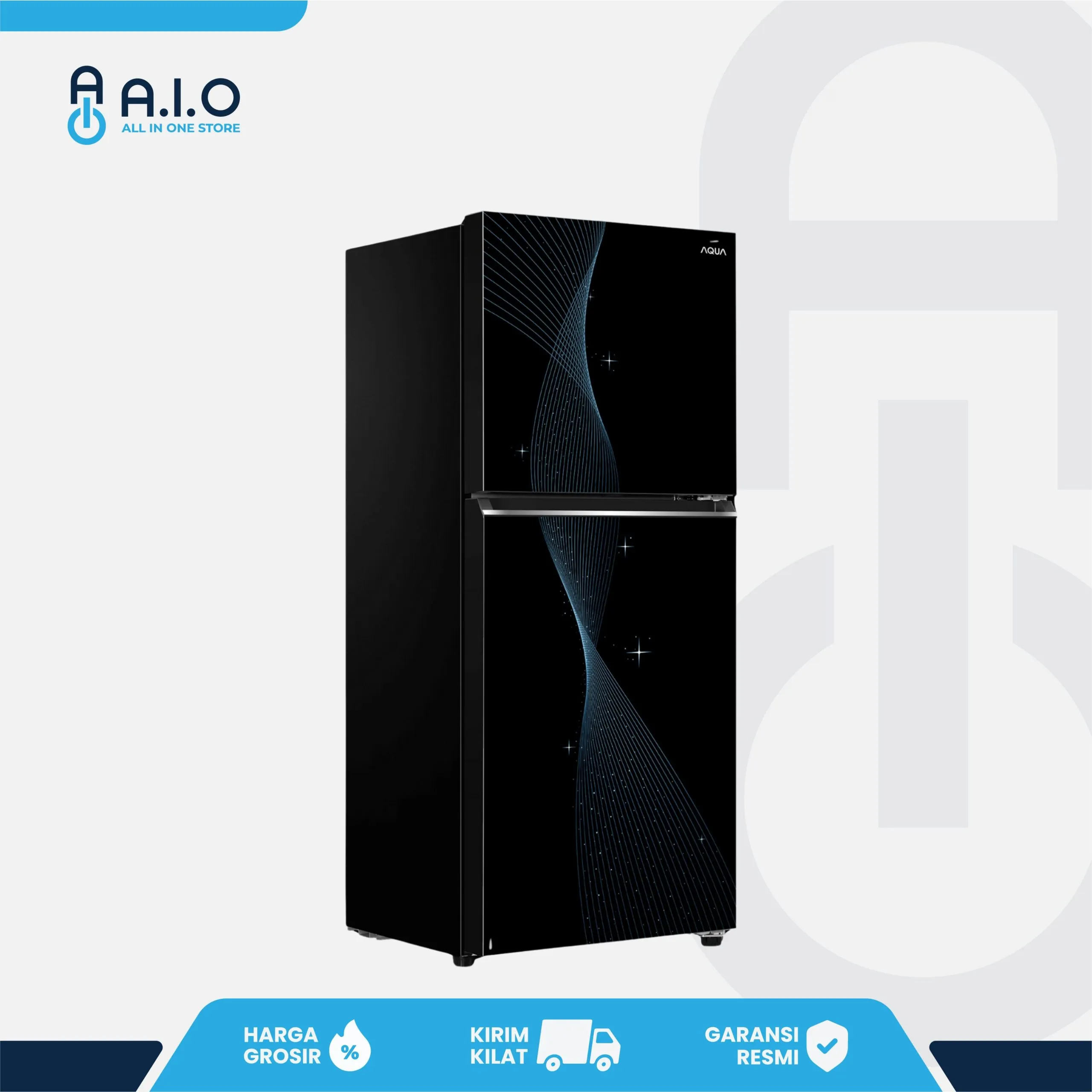 AQUA - KULKAS 2 PINTU 185 L - AQR DTM245CBV(SB) 4 AQUA - KULKAS 2 PINTU 185 L - AQR DTM245CBV(SB) - Gambar 4