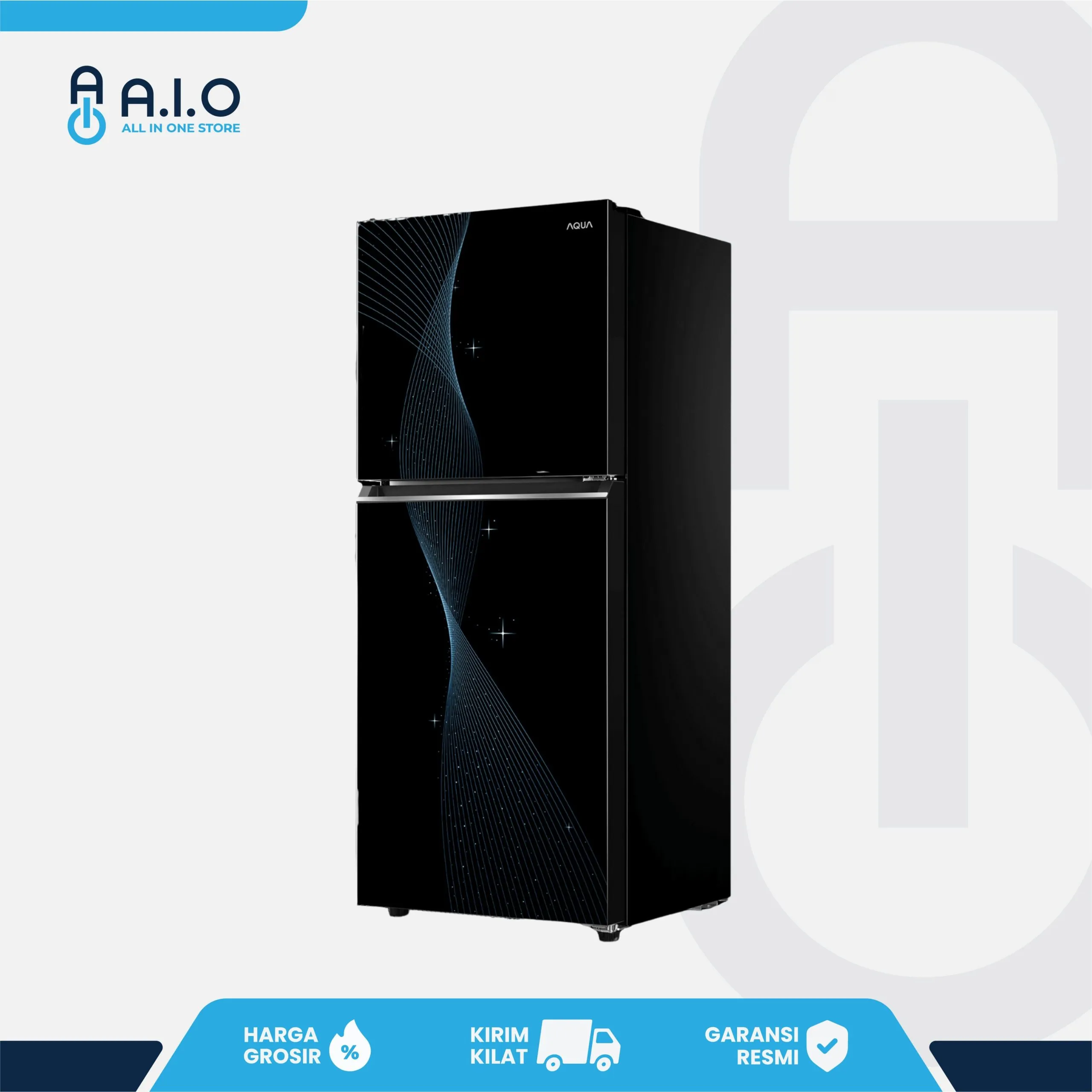 AQUA - KULKAS 2 PINTU 185 L - AQR DTM245CBV(SB) 3 AQUA - KULKAS 2 PINTU 185 L - AQR DTM245CBV(SB) - Gambar 3