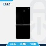 AQR TTD546RBCBK Front AQUA - KULKAS MULTIDOOR 4 PINTU 456L - AQR TTD546RBC(BK)