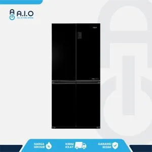 AQUA - KULKAS MULTIDOOR 4 PINTU 456L - AQR TTD546RBC(BK)