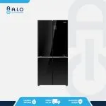 AQR TTD546RBGBK New front AQUA - KULKAS MULTIDOOR 4 PINTU 456L - AQR TTD546RBG(BK)