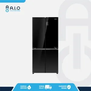 AQUA - KULKAS MULTIDOOR 4 PINTU 456L - AQR TTD546RBG(BK)
