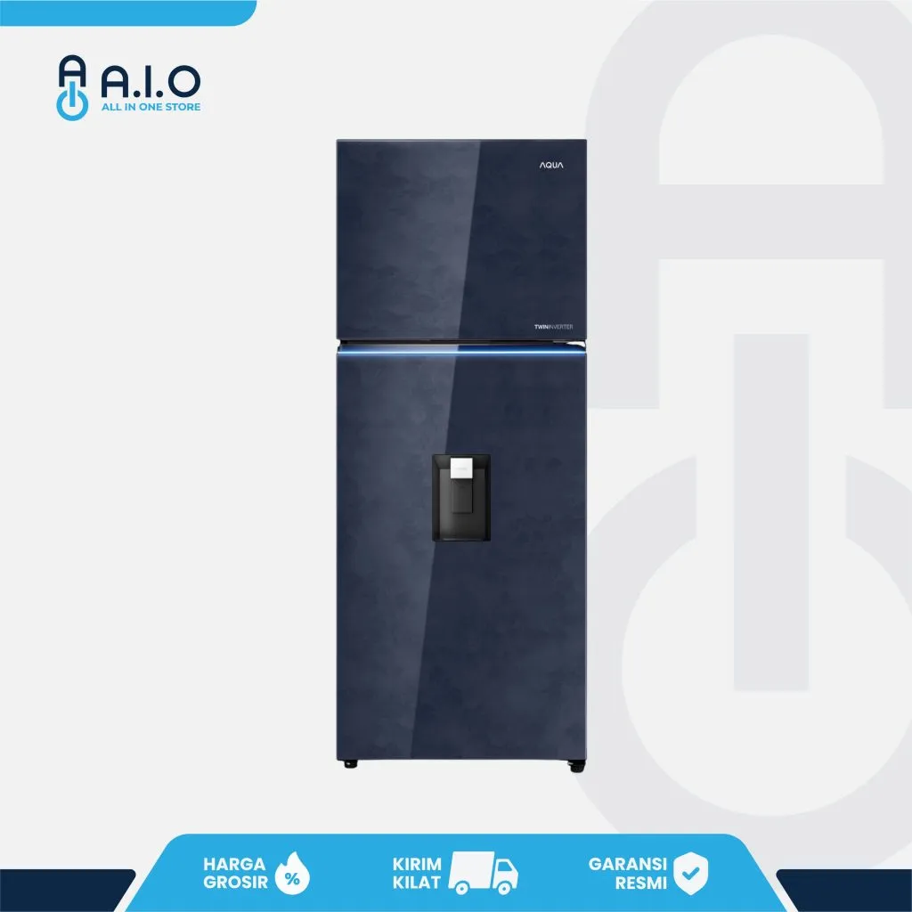 AQUA - KULKAS 2 PINTU 480 L - AQR VTM535RSG(CL)