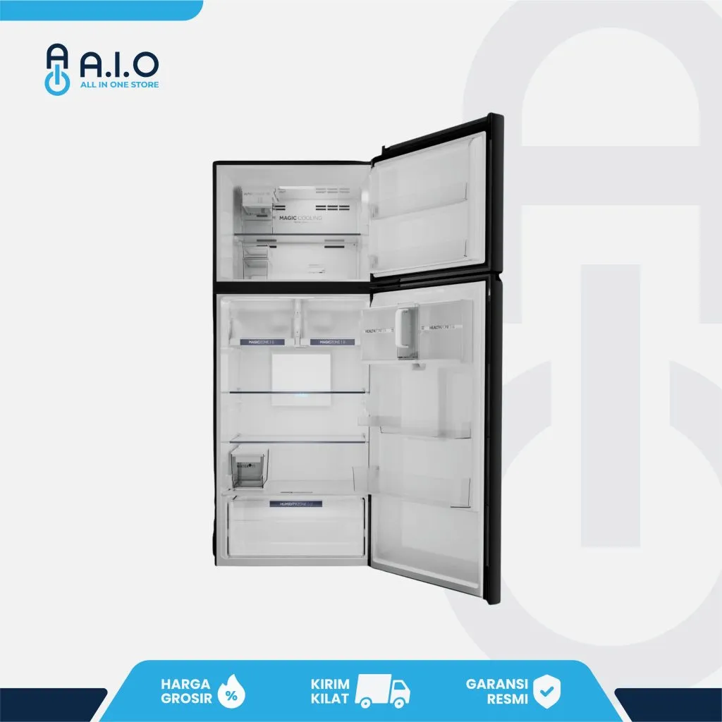 AQUA - KULKAS 2 PINTU 480 L - AQR VTM535RSG(CL)