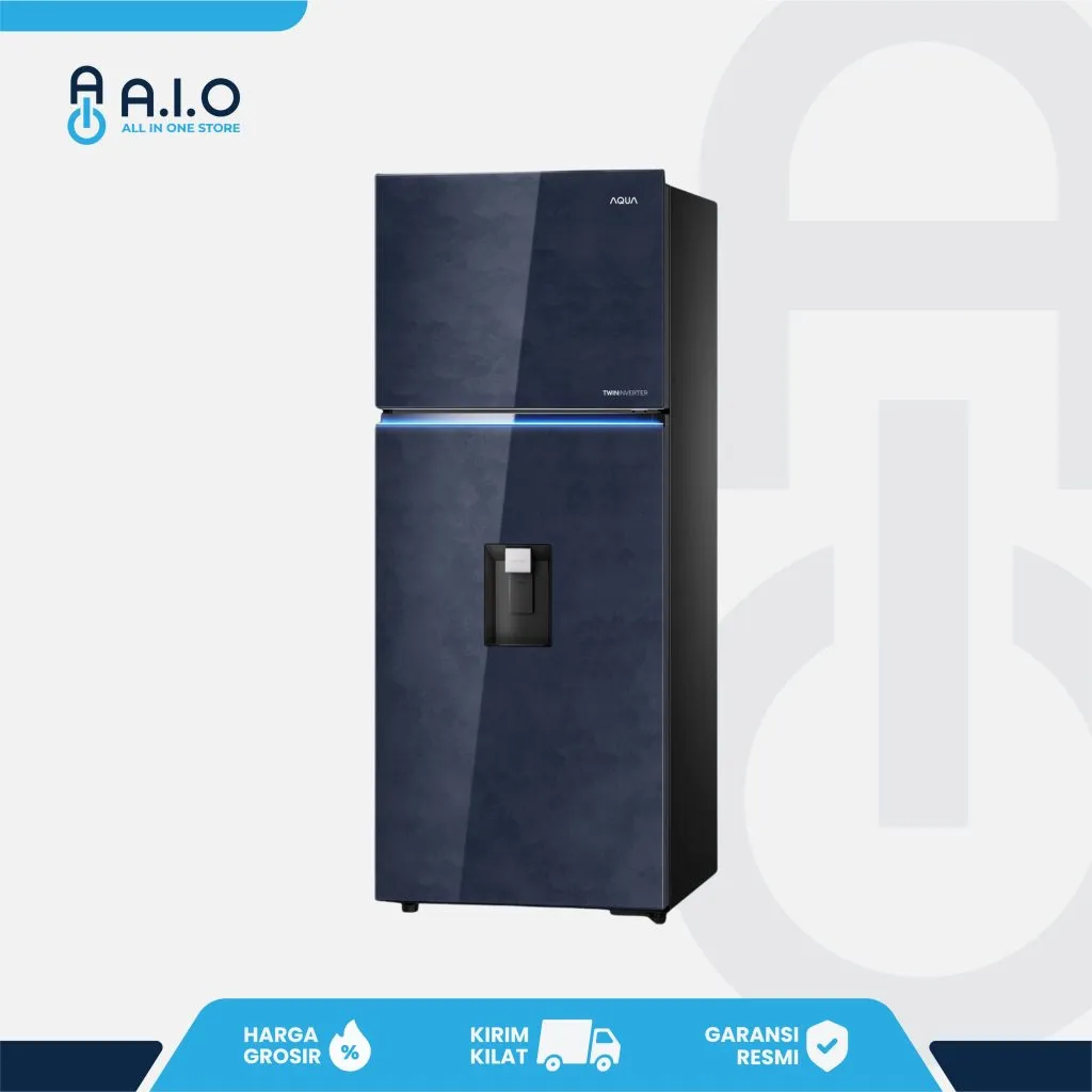 AQUA - KULKAS 2 PINTU 480 L - AQR VTM535RSG(CL)