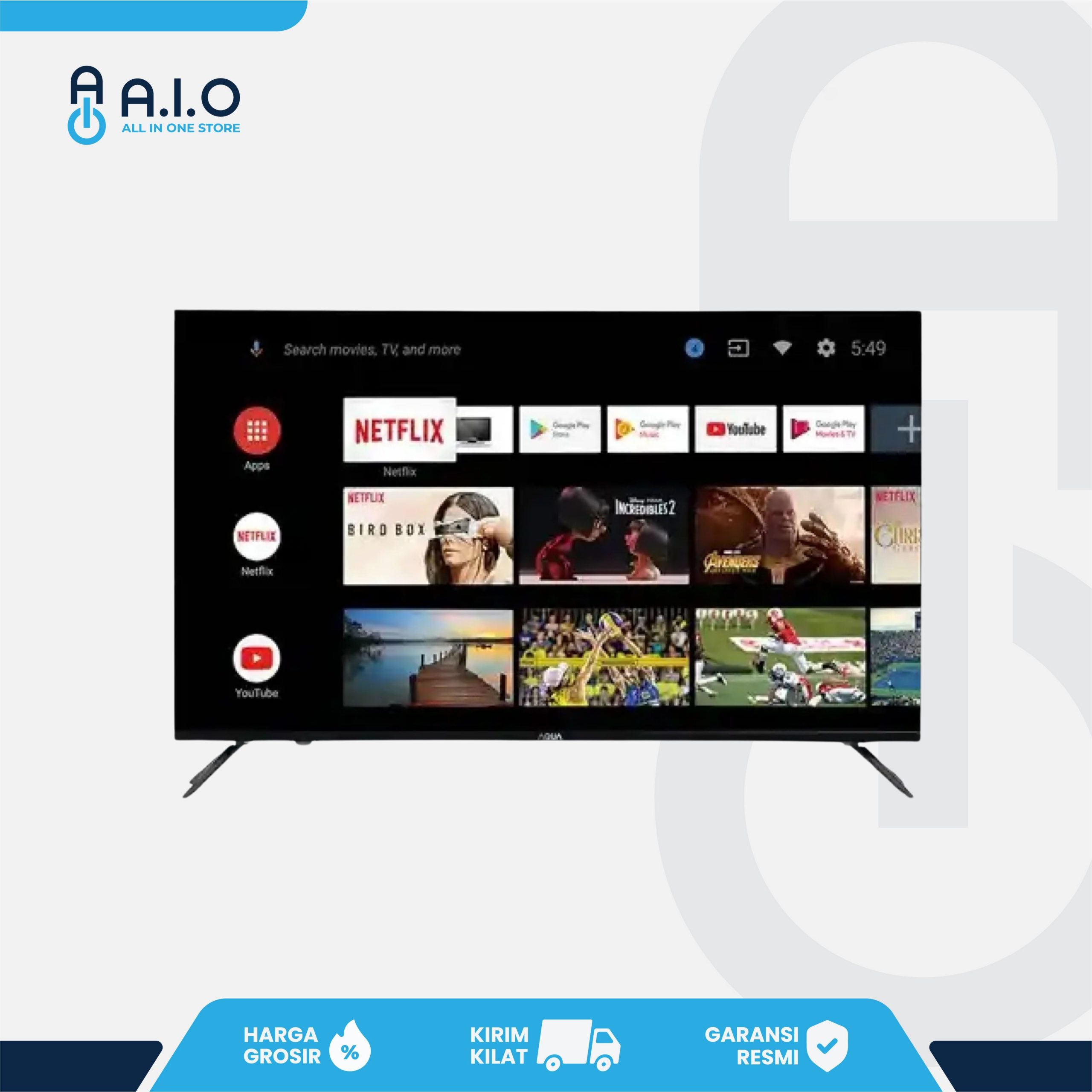 AQUA - TV GOOGLE 32" - AQT32K701AF 1 AQUA - TV GOOGLE 32" - AQT32K701AF