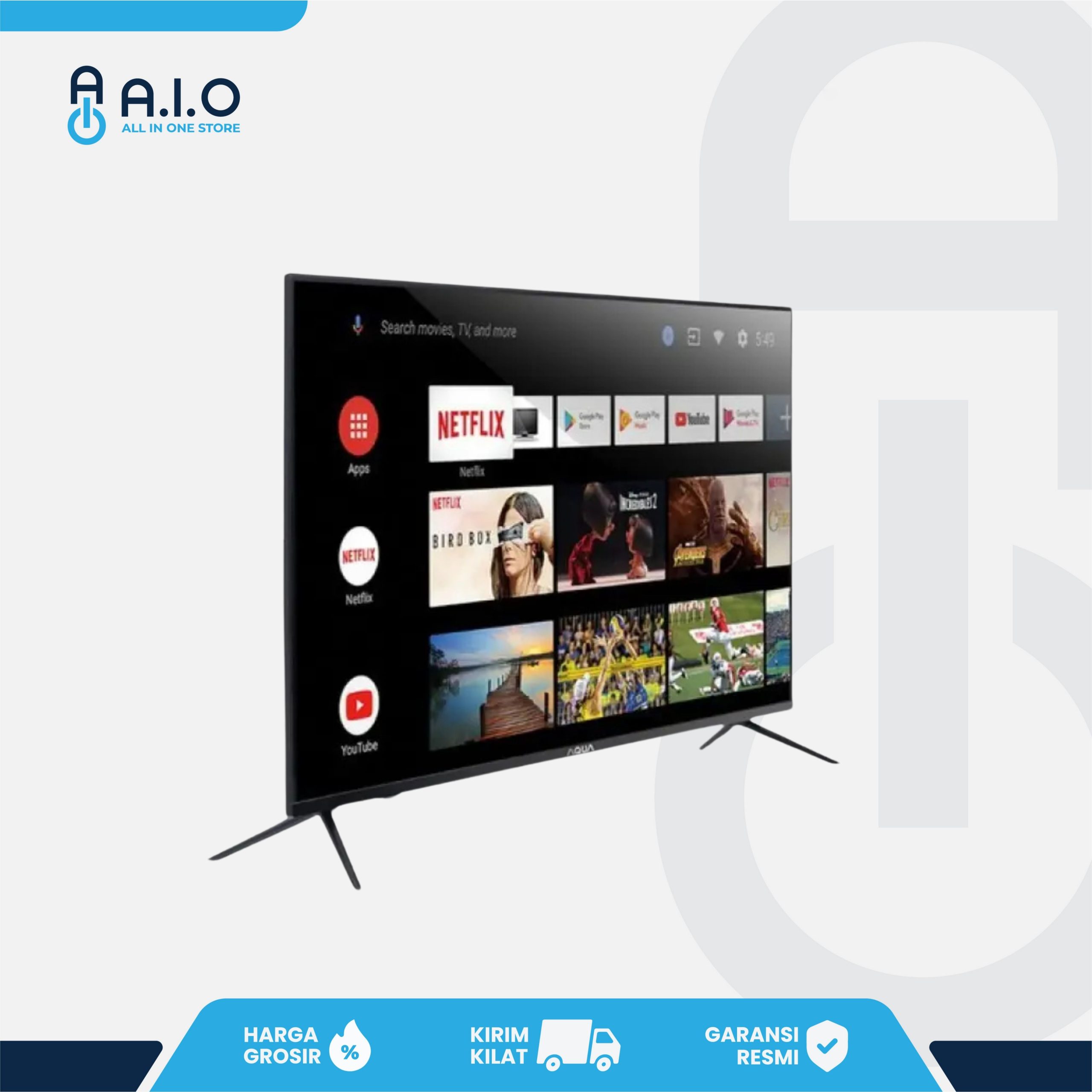 AQUA - TV GOOGLE 32" - AQT32K701AF 2 AQUA - TV GOOGLE 32" - AQT32K701AF - Gambar 2