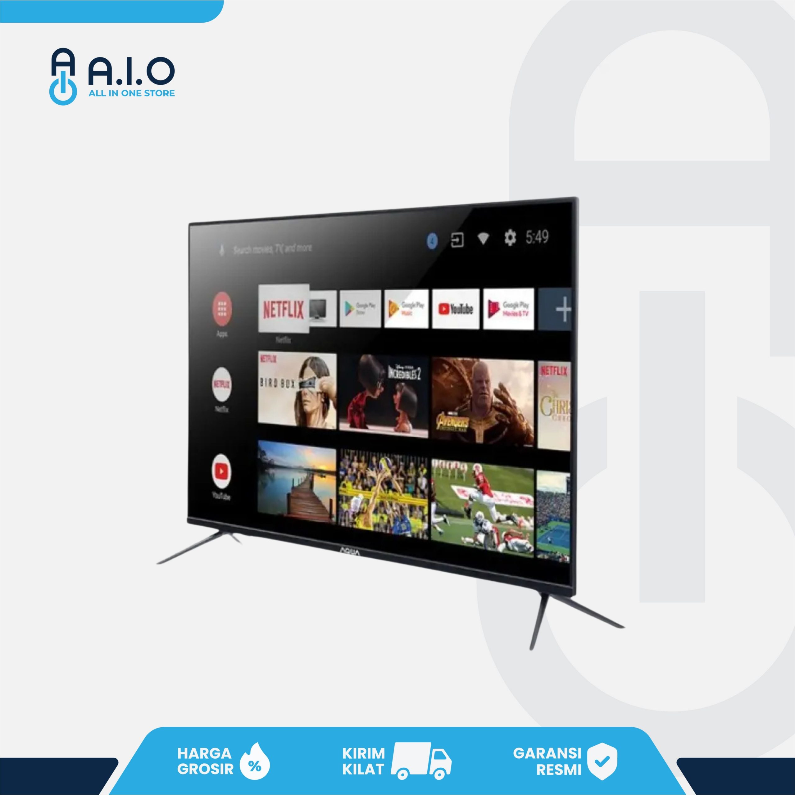 AQUA - TV GOOGLE 32" - AQT32K701AF 3 AQUA - TV GOOGLE 32" - AQT32K701AF - Gambar 3