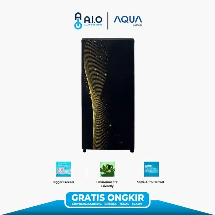 AQUA - KULKAS 1 PINTU - AQR D205(MSG) kulkas aqua 1 pintu