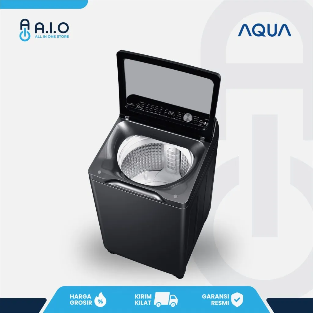 AQUA - MESIN CUCI TOP LOADING 10.5 KG - AQW 1060DR