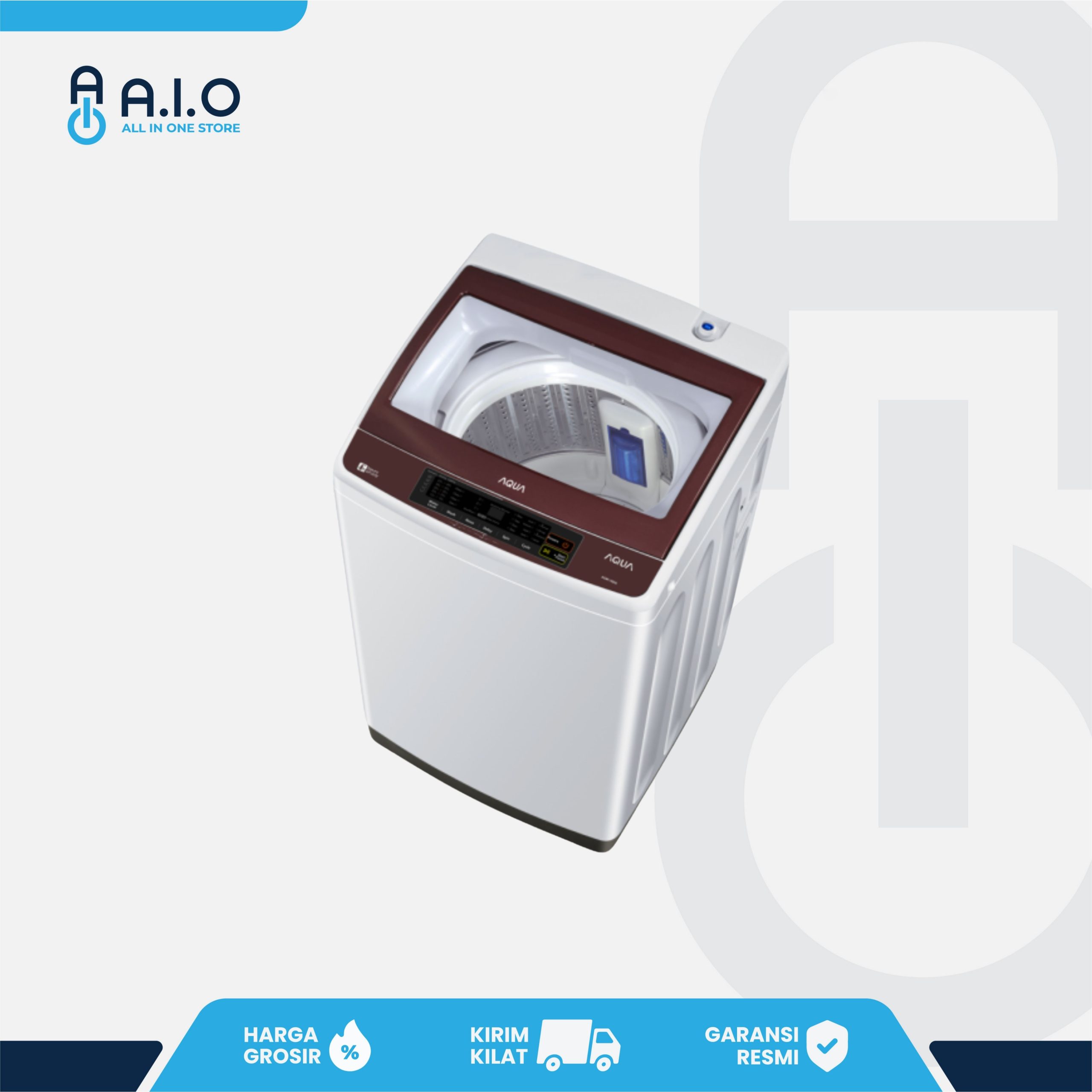 AQUA - MESIN CUCI TOP LOADING 7 KG - AQW 78DD(BK) 3 AQUA - MESIN CUCI TOP LOADING 7 KG - AQW 78DD(BK) - Gambar 3