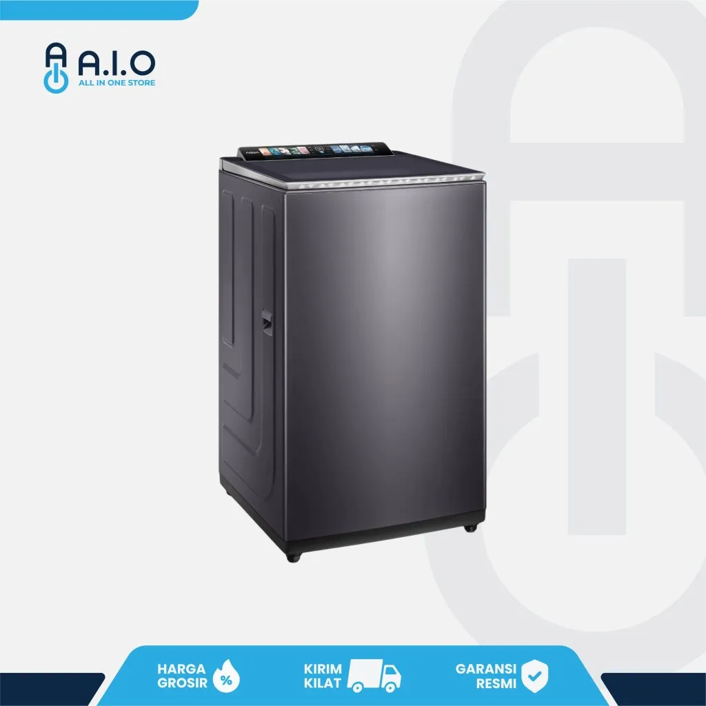 AQUA - MESIN CUCI TOP LOADING 12 KG - AWM12 BSR1L9(BU)
