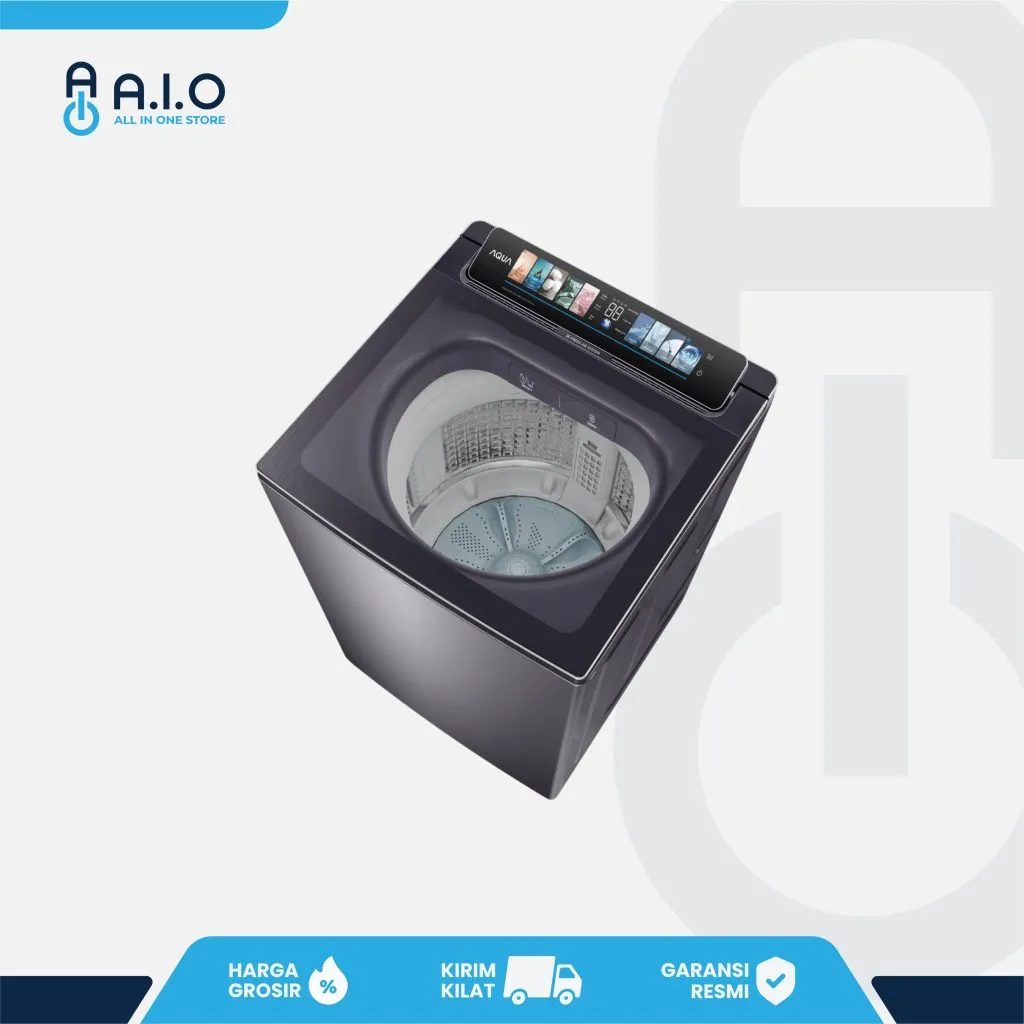 AQUA - MESIN CUCI TOP LOADING 12 KG - AWM12 BSR1L9(BU)