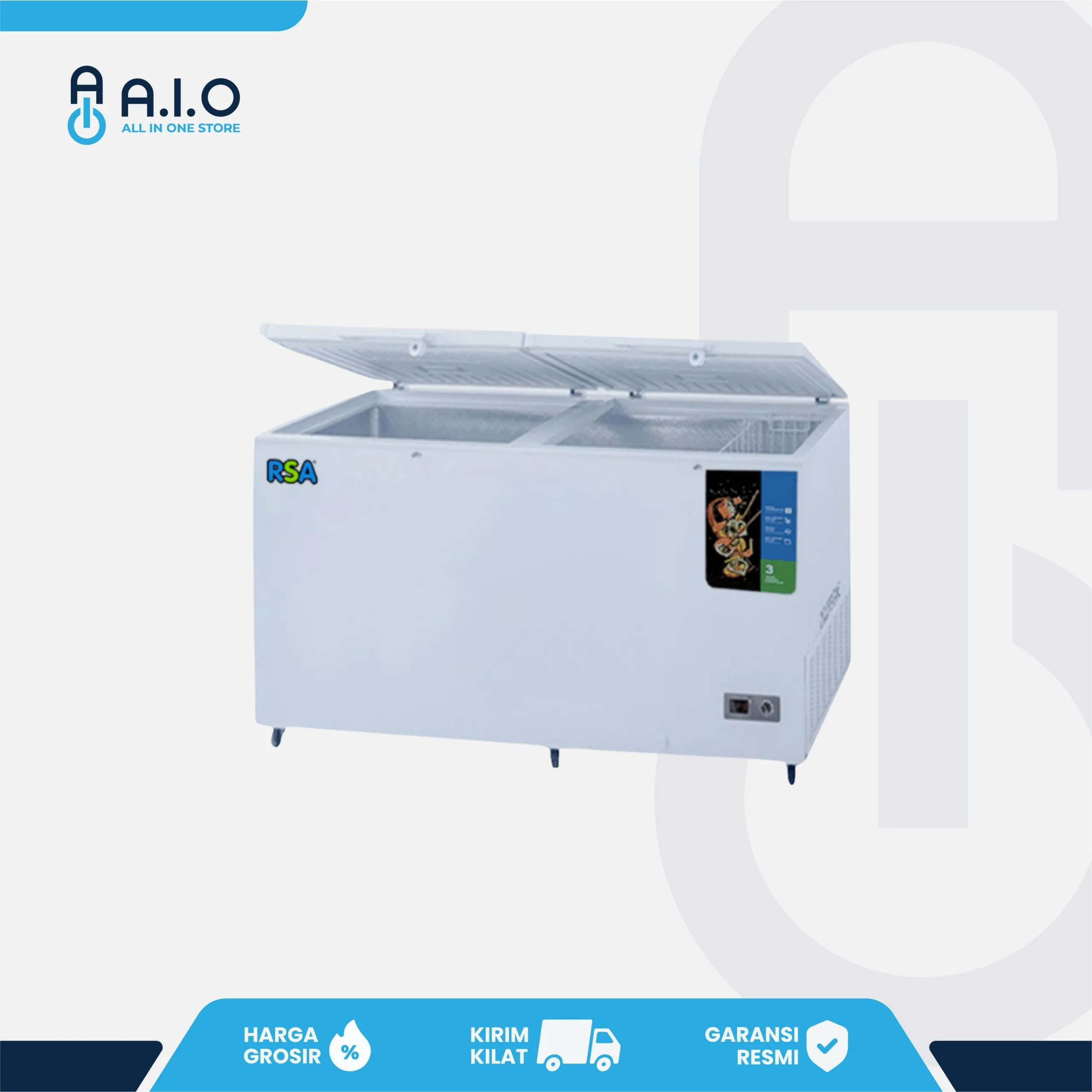 RSA - CHEST FREEZER 2 PINTU 600 L - CF 600H