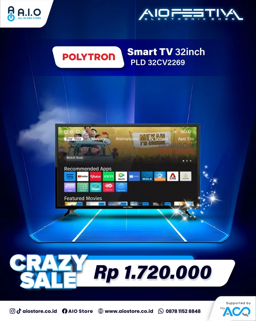 CRAZY SALE 6 CRAZY SALE 6 Crazy Sale mulai dari 60 ribuan aja hingga promo jutaan rupiah di AIO Festival Elektronik 2025