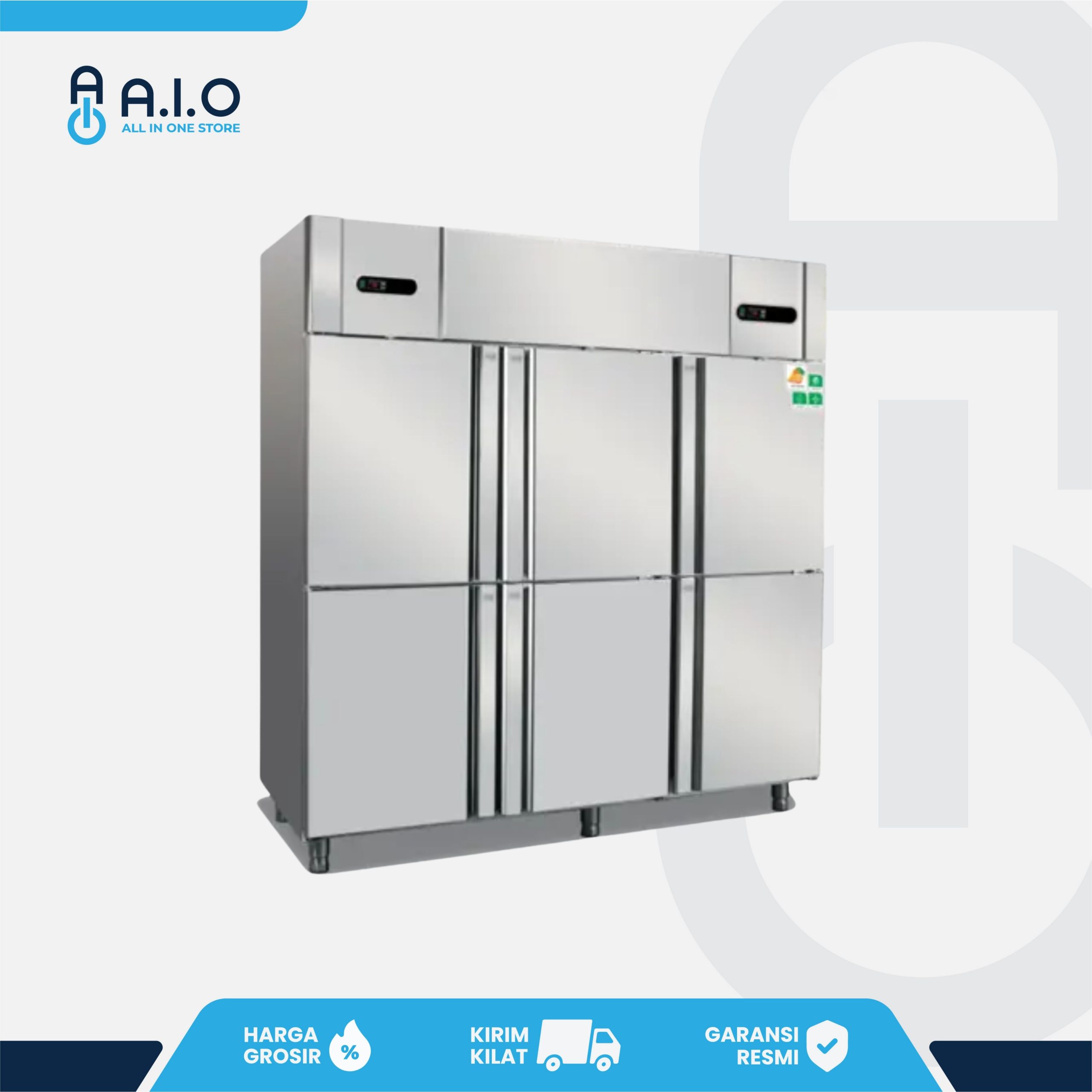 CROWN - UPRIGHT FREEZER 6 PINTU 1600 L - D1600