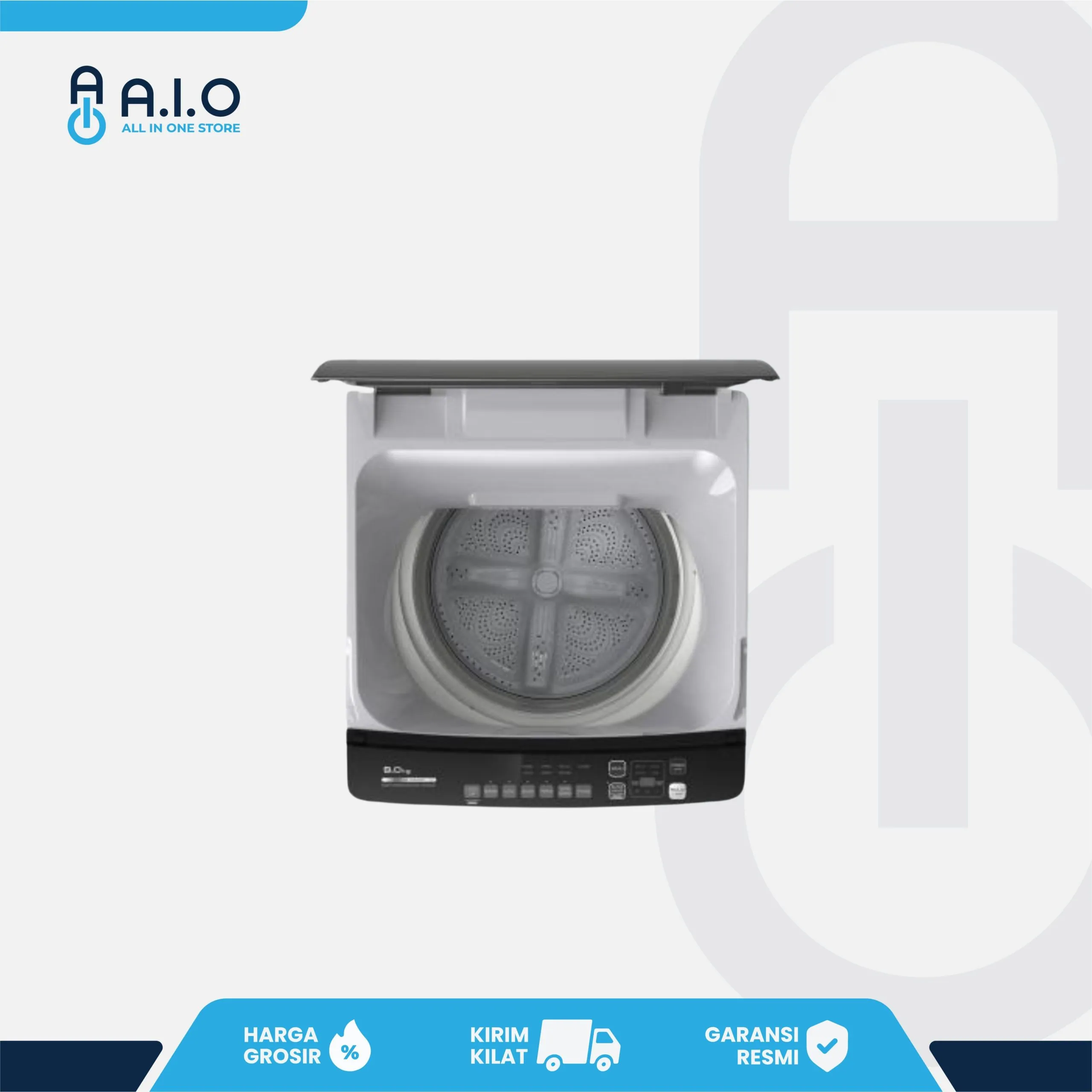 SHARP - MESIN CUCI TOP LOADING 10 KG - ES M1000T GG 2 SHARP - MESIN CUCI TOP LOADING 10 KG - ES M1000T GG - Image 2