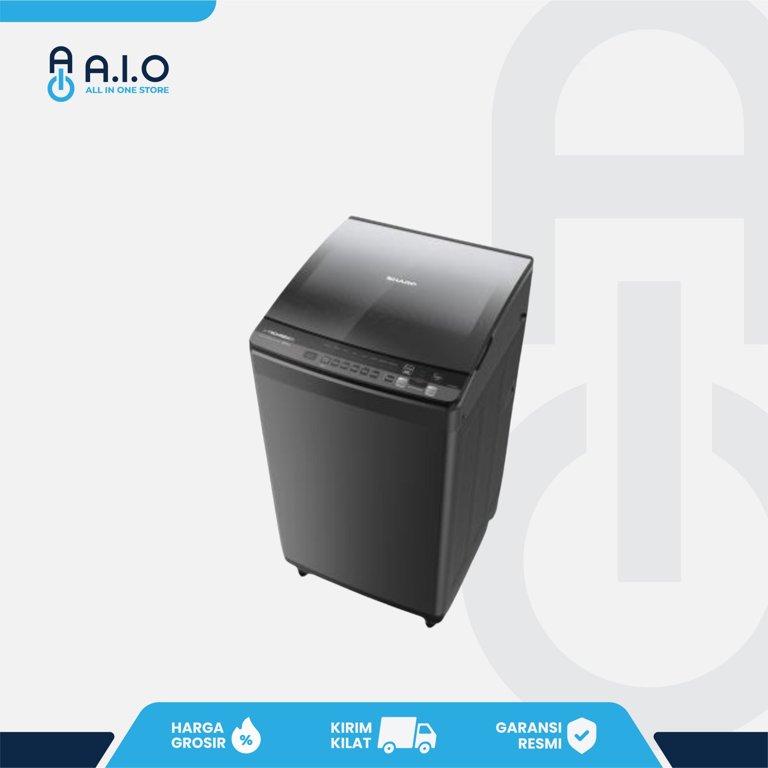 SHARP - MESIN CUCI TOP LOADING 9.5 KG - ES M9500XT SA 3 SHARP - MESIN CUCI TOP LOADING 9.5 KG - ES M9500XT SA - Gambar 3