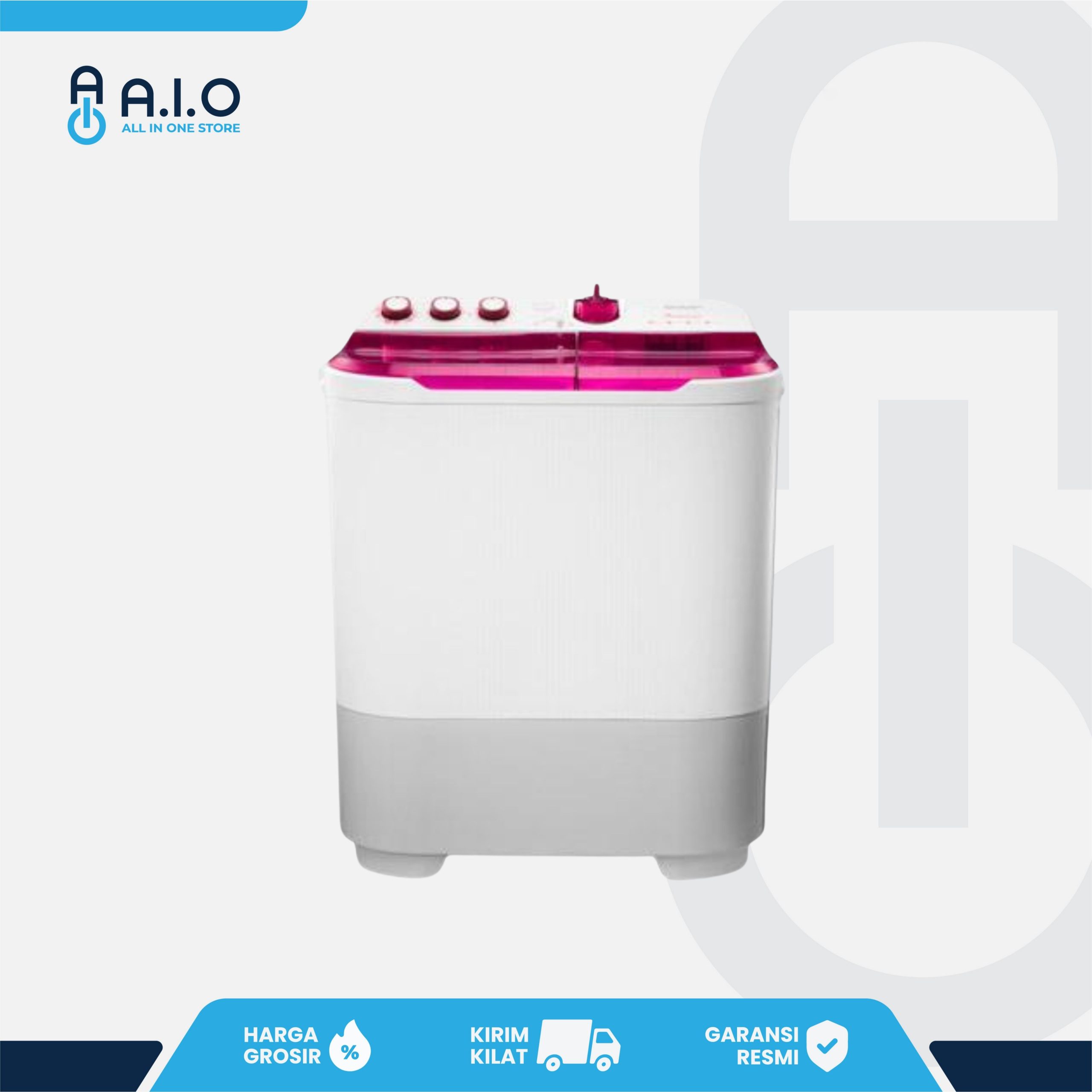 SHARP - MESIN CUCI 2 TABUNG 8.5 KG - ES T871DM PK