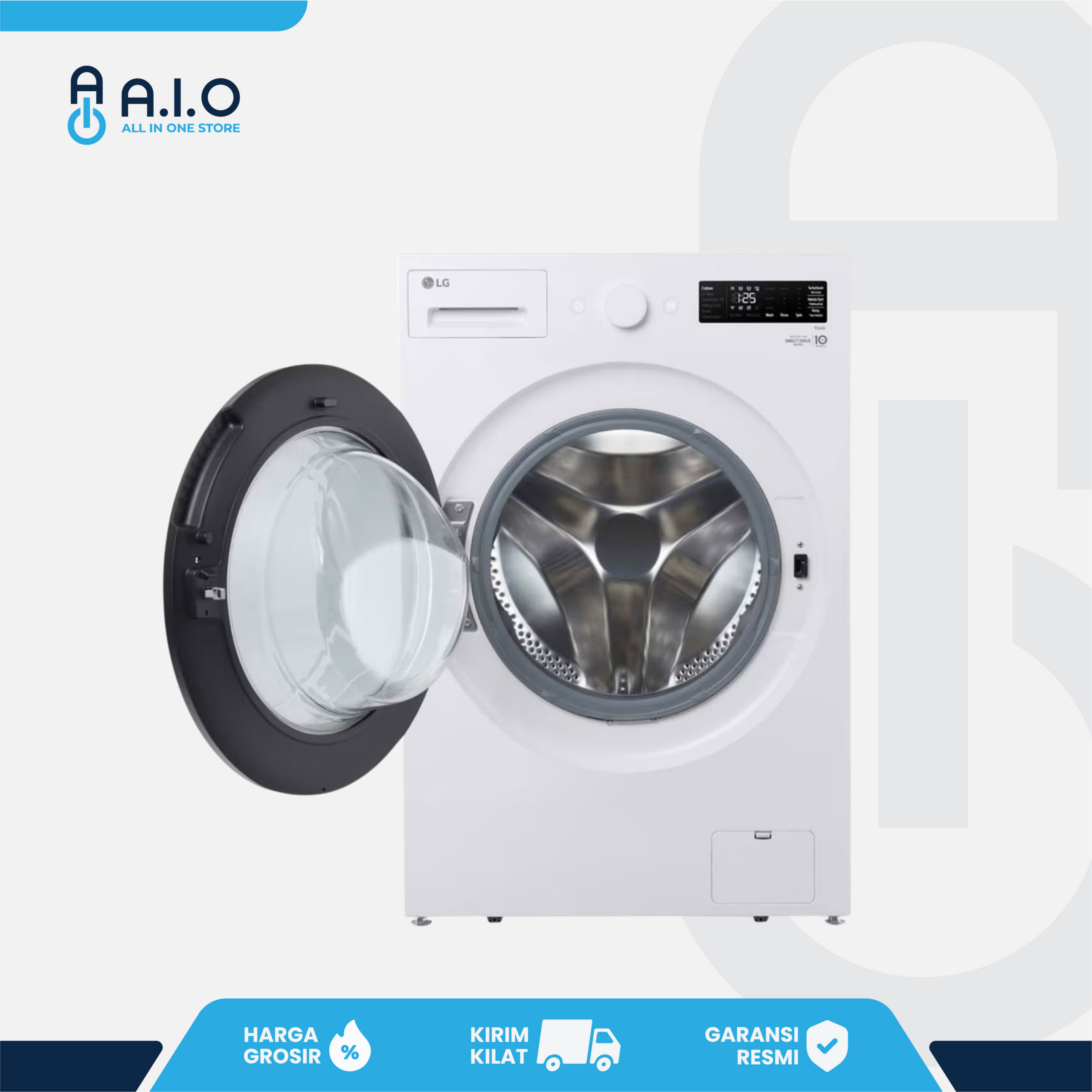 LG - MESIN CUCI FRONT LOADING 15 KG - F2515SNEW1 5 LG - MESIN CUCI FRONT LOADING 15 KG - F2515SNEW1 - Gambar 5