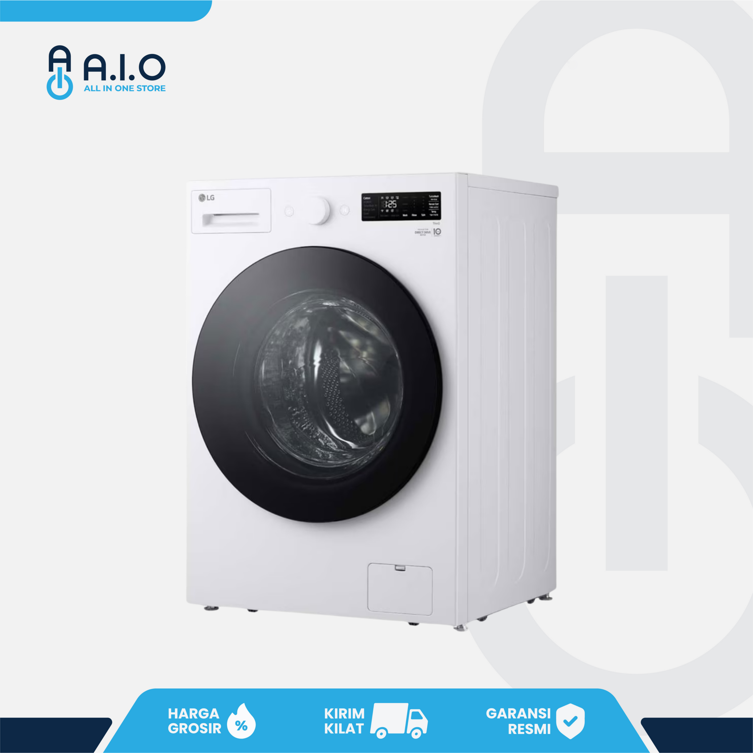 LG - MESIN CUCI FRONT LOADING 15 KG - F2515SNEW1 2 LG - MESIN CUCI FRONT LOADING 15 KG - F2515SNEW1 - Gambar 2