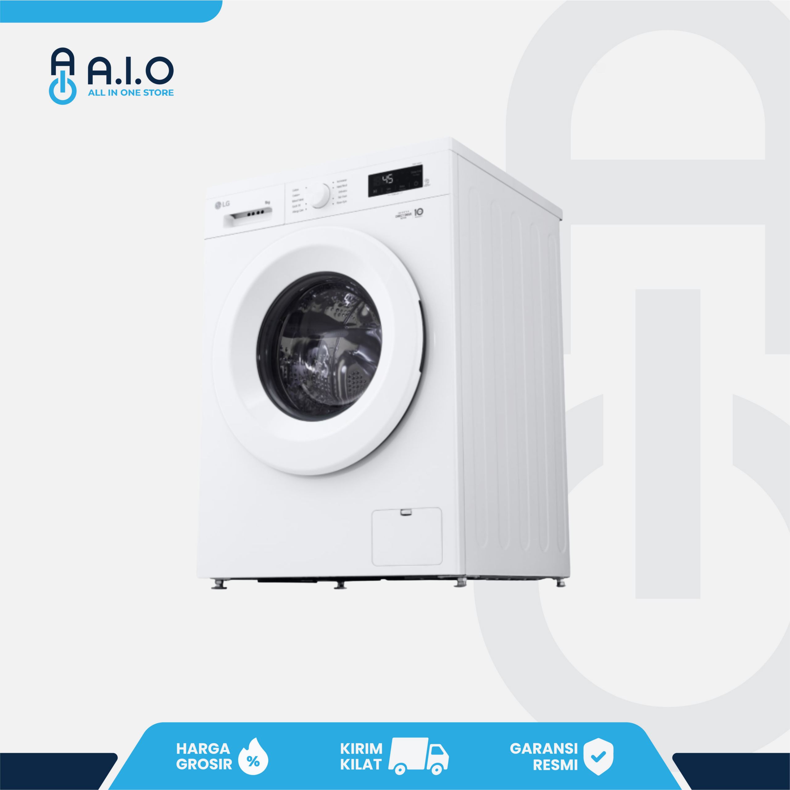 LG - MESIN CUCI FRONT LOADING 7 KG - FB1207S6W 4 LG - MESIN CUCI FRONT LOADING 7 KG - FB1207S6W - Gambar 4