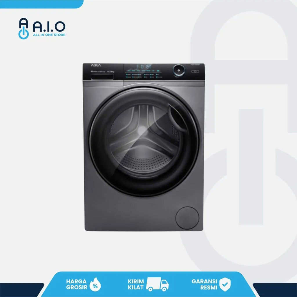 17 Rekomendasi Mesin Cuci Front Loading Aqua Terbaik 2026 Lengkap dengan Harga Terbaru 2 AQUA - MESIN CUCI FRONT LOADING 10.5 KG - FQD 1050BF