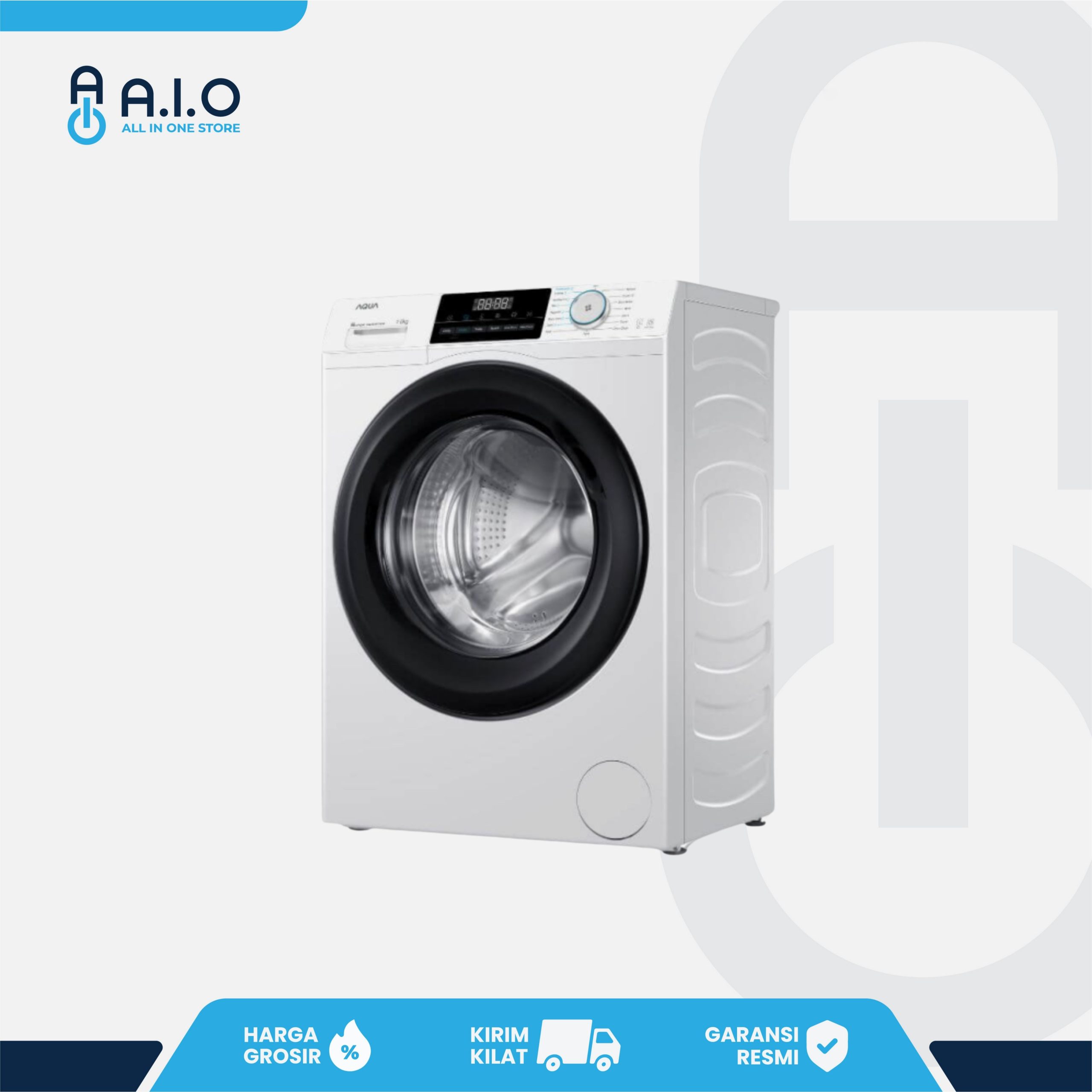 AQUA - MESIN CUCI FRONT LOADING 7 KG - FQW 720BF 2 AQUA - MESIN CUCI FRONT LOADING 7 KG - FQW 720BF - Gambar 2